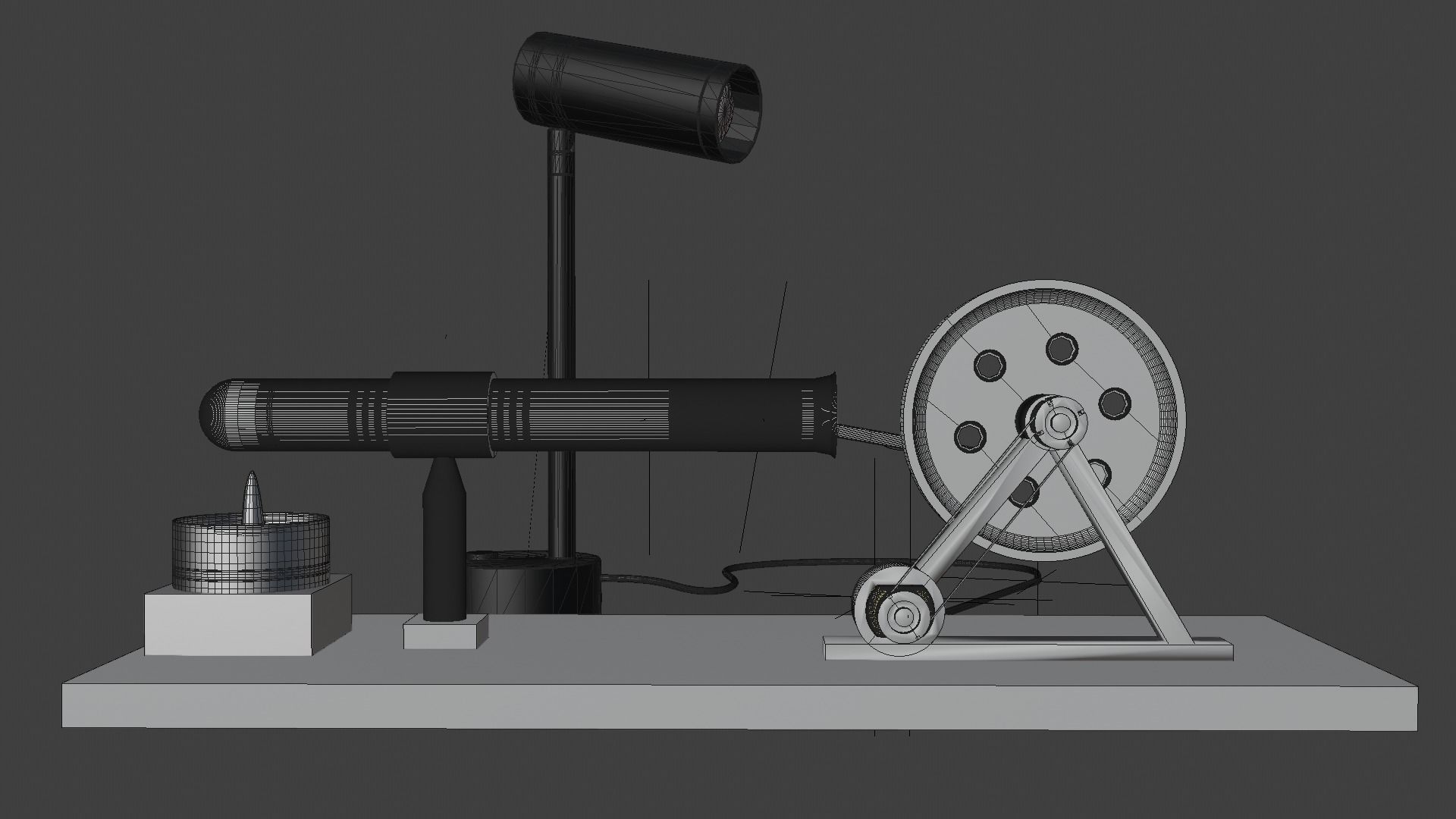 Moteur Stirling Type Beta Sk Model 3D model_11