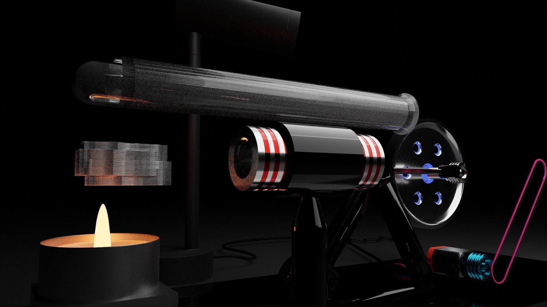 Moteur Stirling Type Beta Sk Model 3D model_6