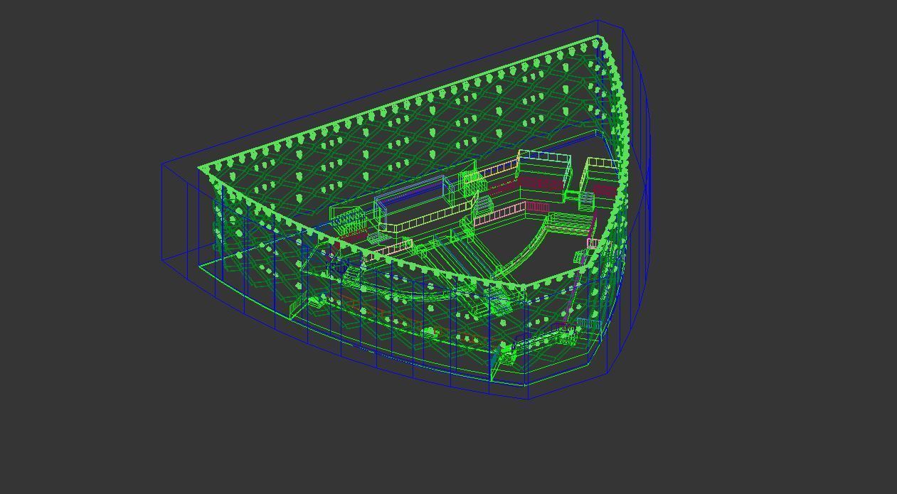 Modern Club Design concept Low-poly 3D model_4