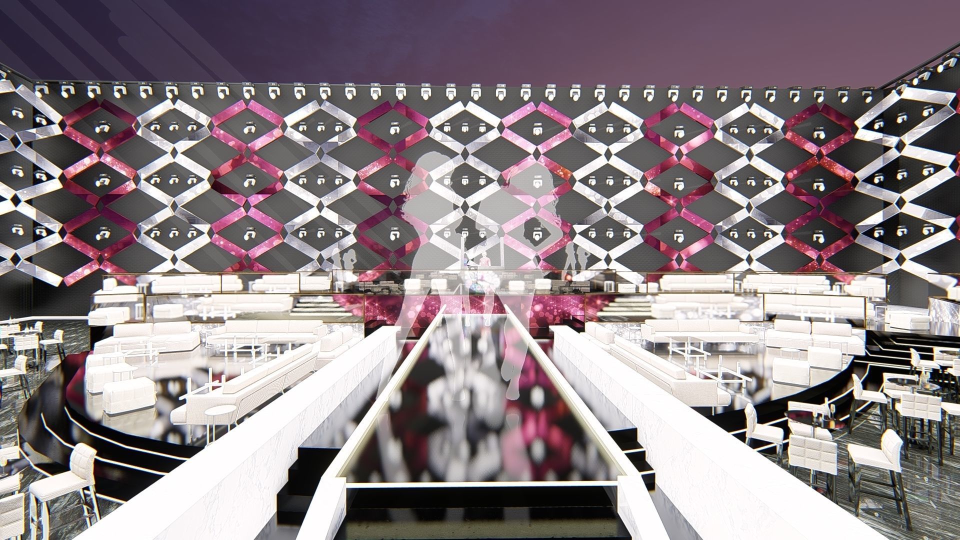  Modern Club Design concept Low-poly 3D model_0