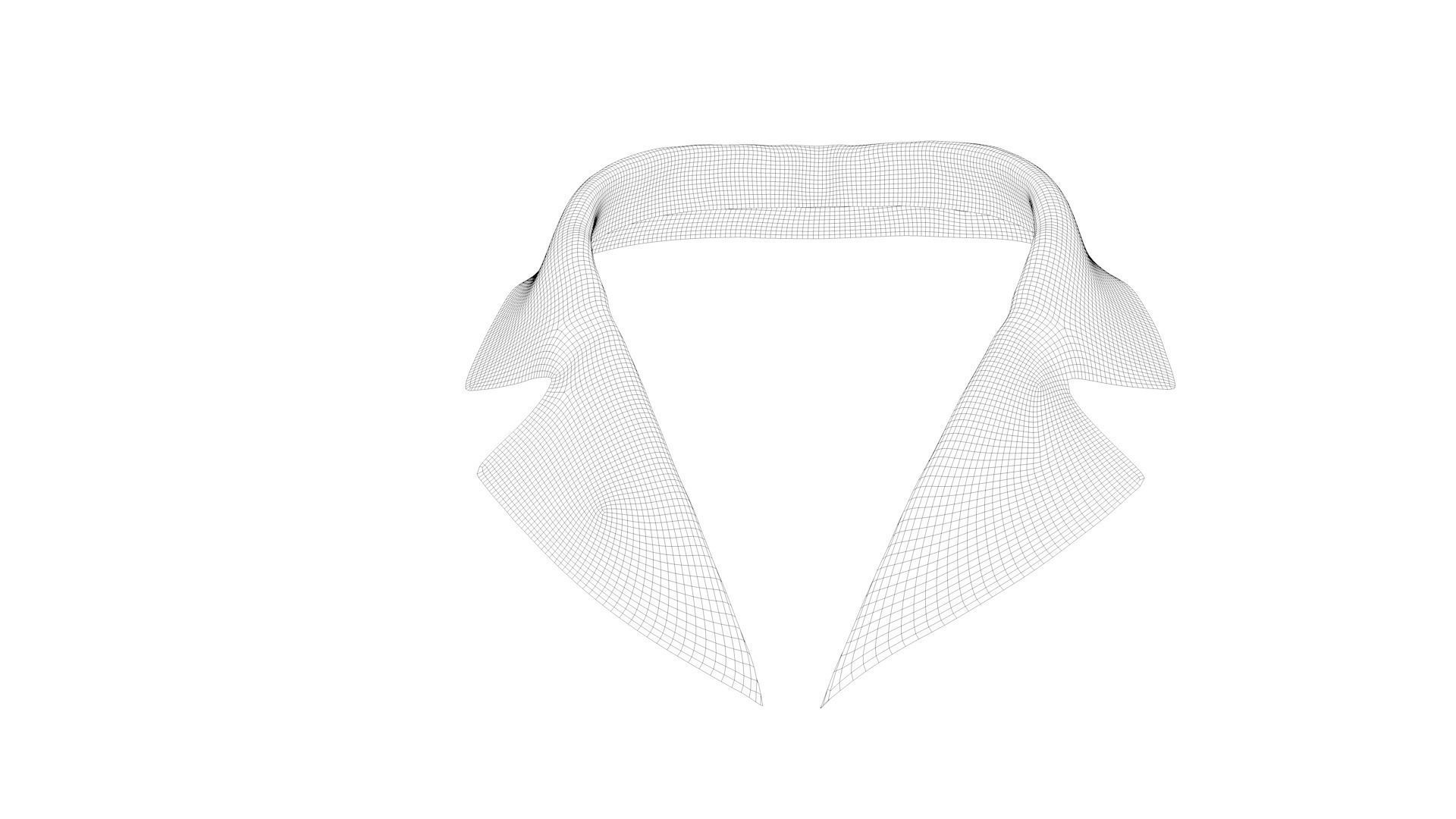 Dress collars scarves and necklaces decorated 3d models 3D model_7