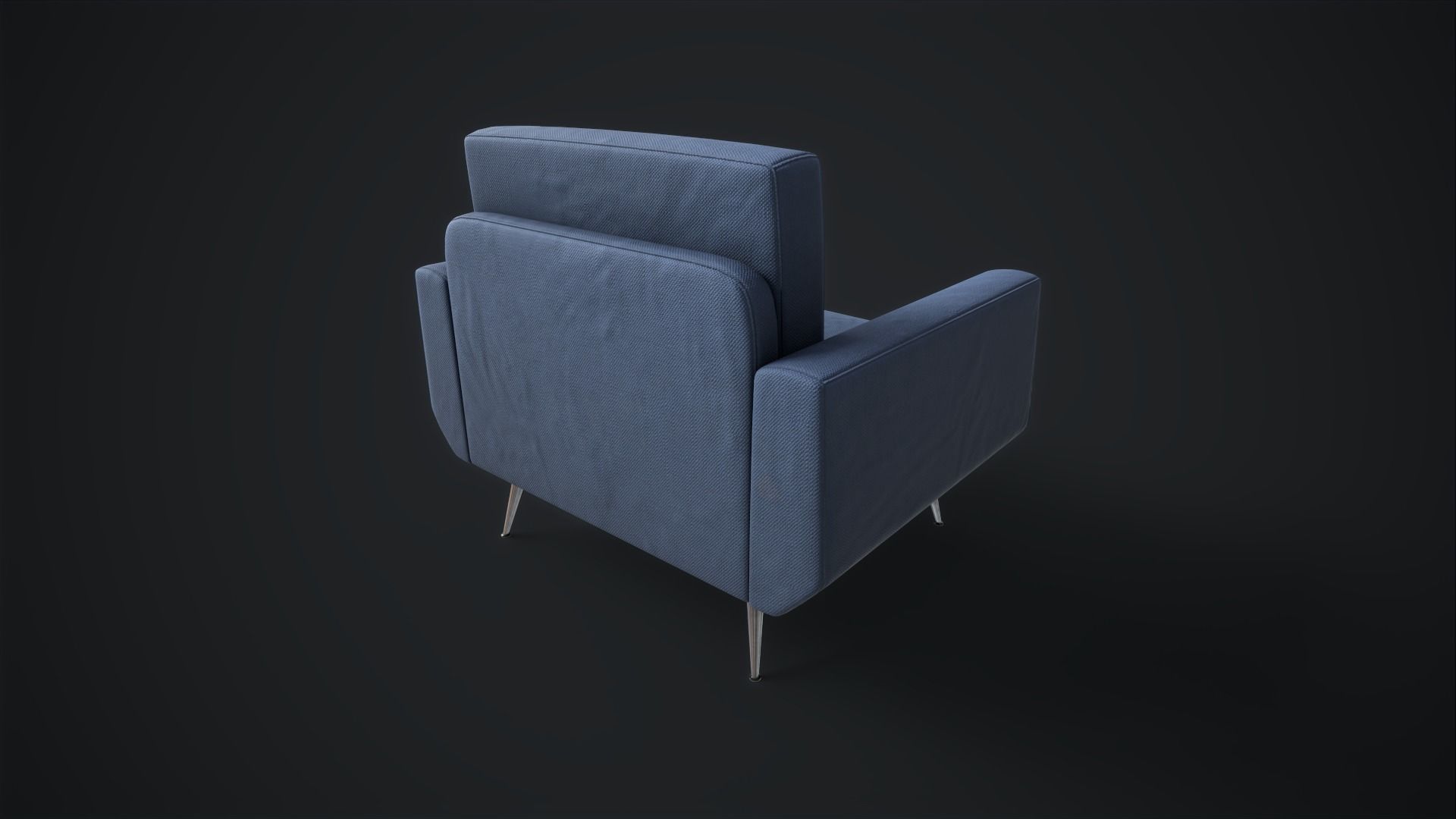 Sofa set Low-poly 3D model_15