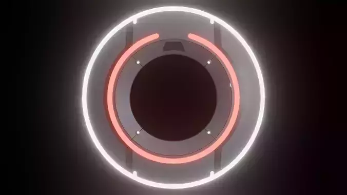 Tron Legacy identity disk Low-poly 3D model