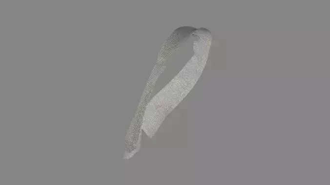 Dress collars scarves and necklaces decorated 3d models