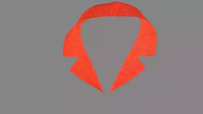 Dress collars scarves and necklaces decorated 3d models