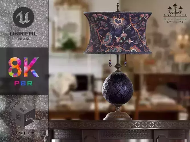 Lampshade-GL01-Purple