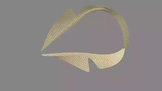 Dress collars scarves and necklaces decorated 3d models
