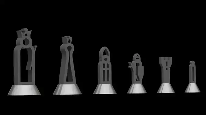 Chess Set Model 03 v01