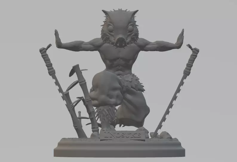 DEMON SLAYER - HASHIBIRA INOSUKE 3D print model