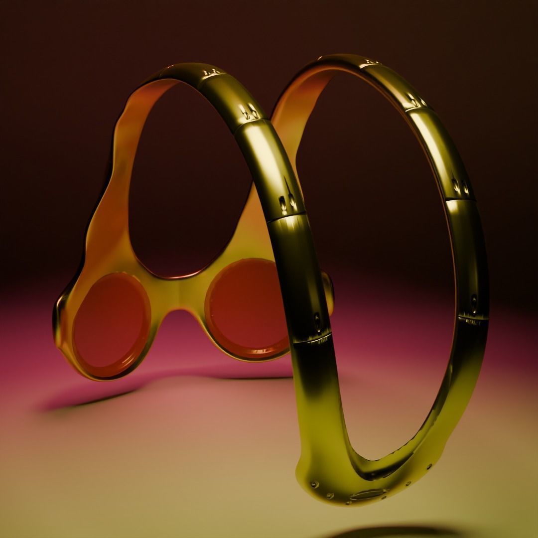 Oakley Over The Top inspired sunglass for 3D printing 3D print model_3