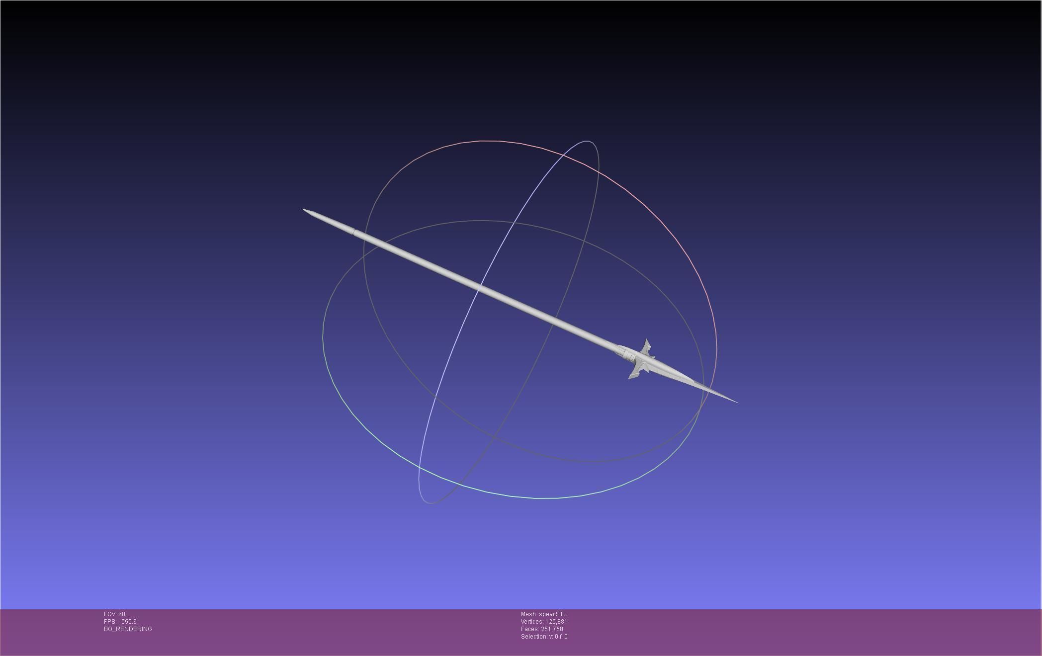 Fate Achilles Spear Printable Assembly 3D print model_8