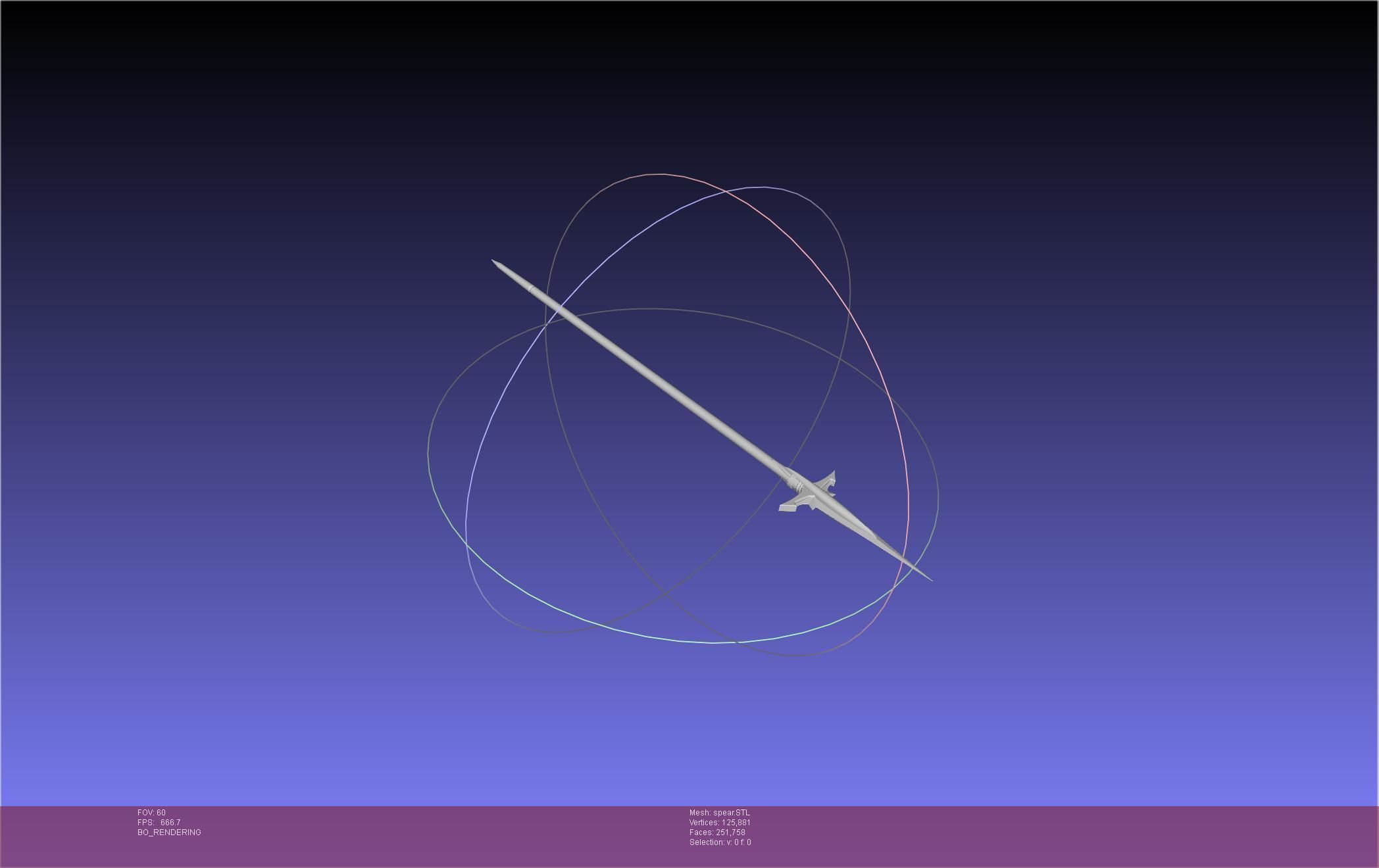 Fate Achilles Spear Printable Assembly 3D print model_7