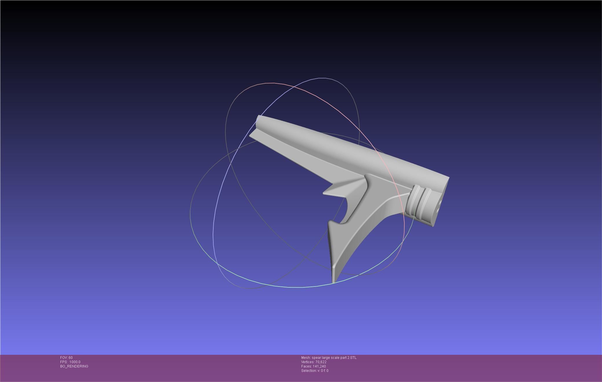 Fate Achilles Spear Printable Assembly 3D print model_101