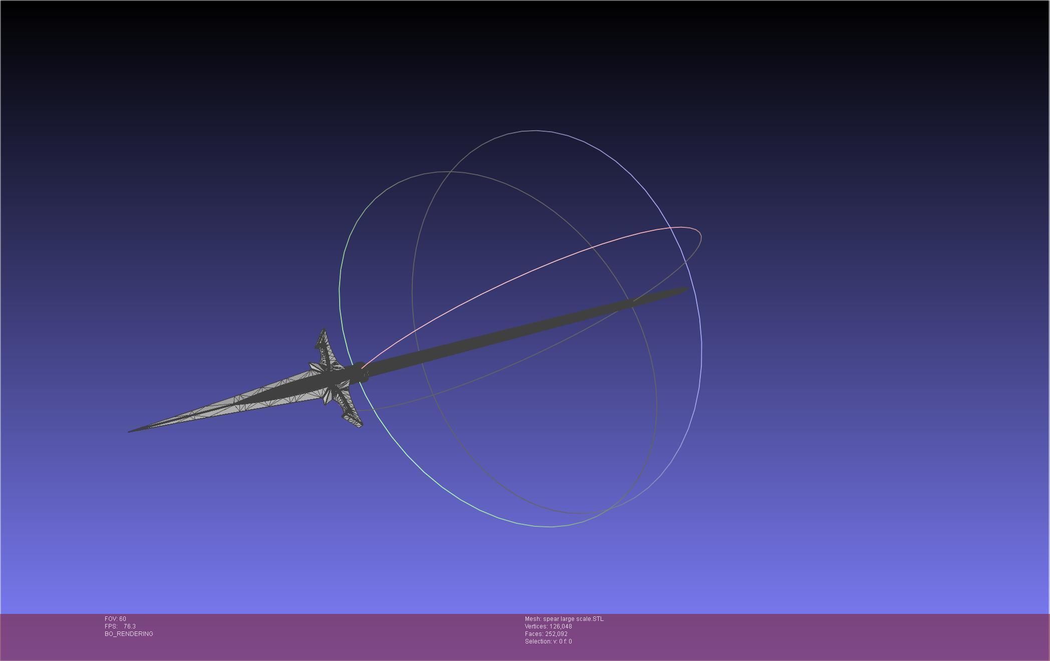 Fate Achilles Spear Printable Assembly 3D print model_72