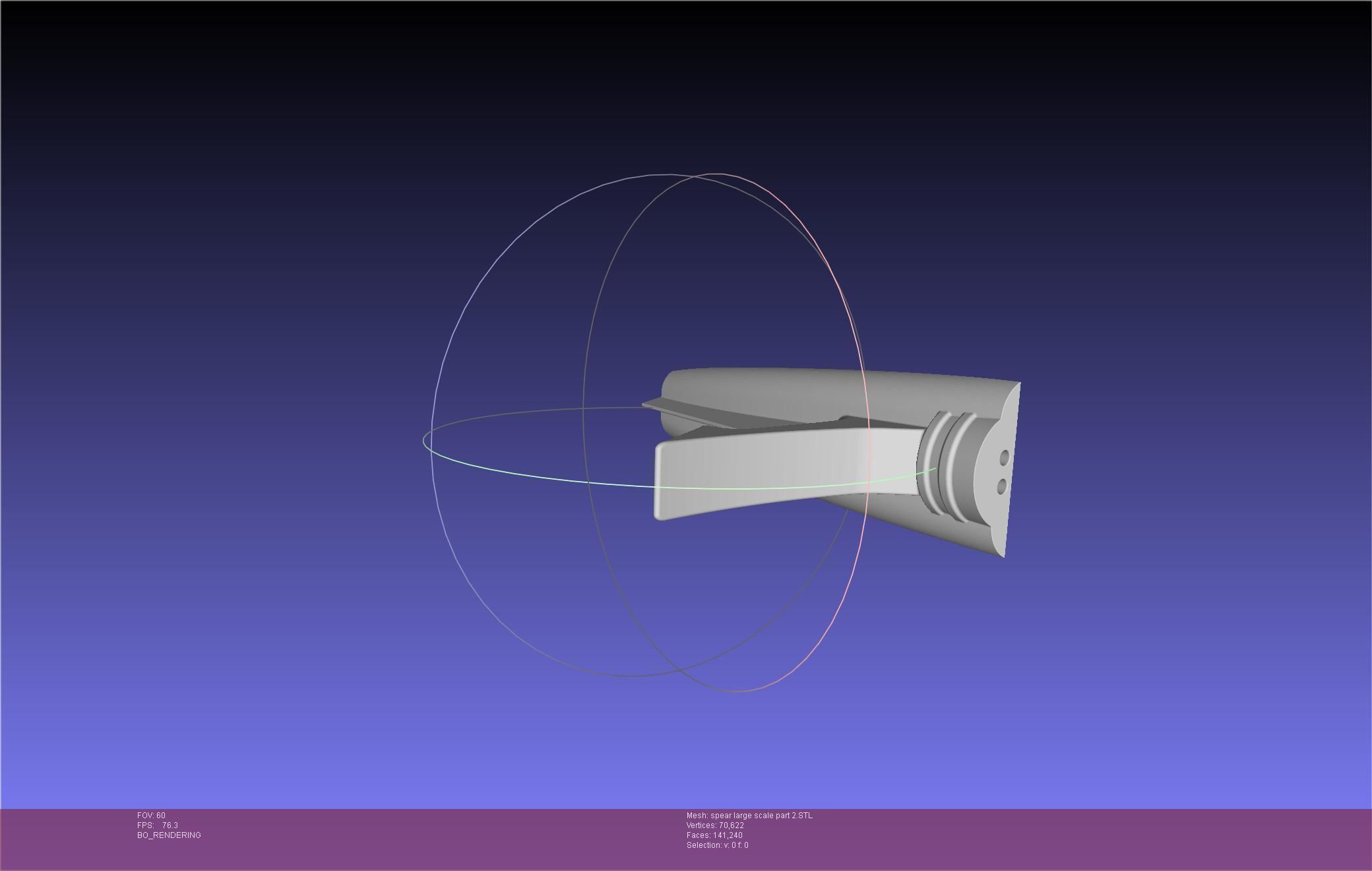 Fate Achilles Spear Printable Assembly 3D print model_89