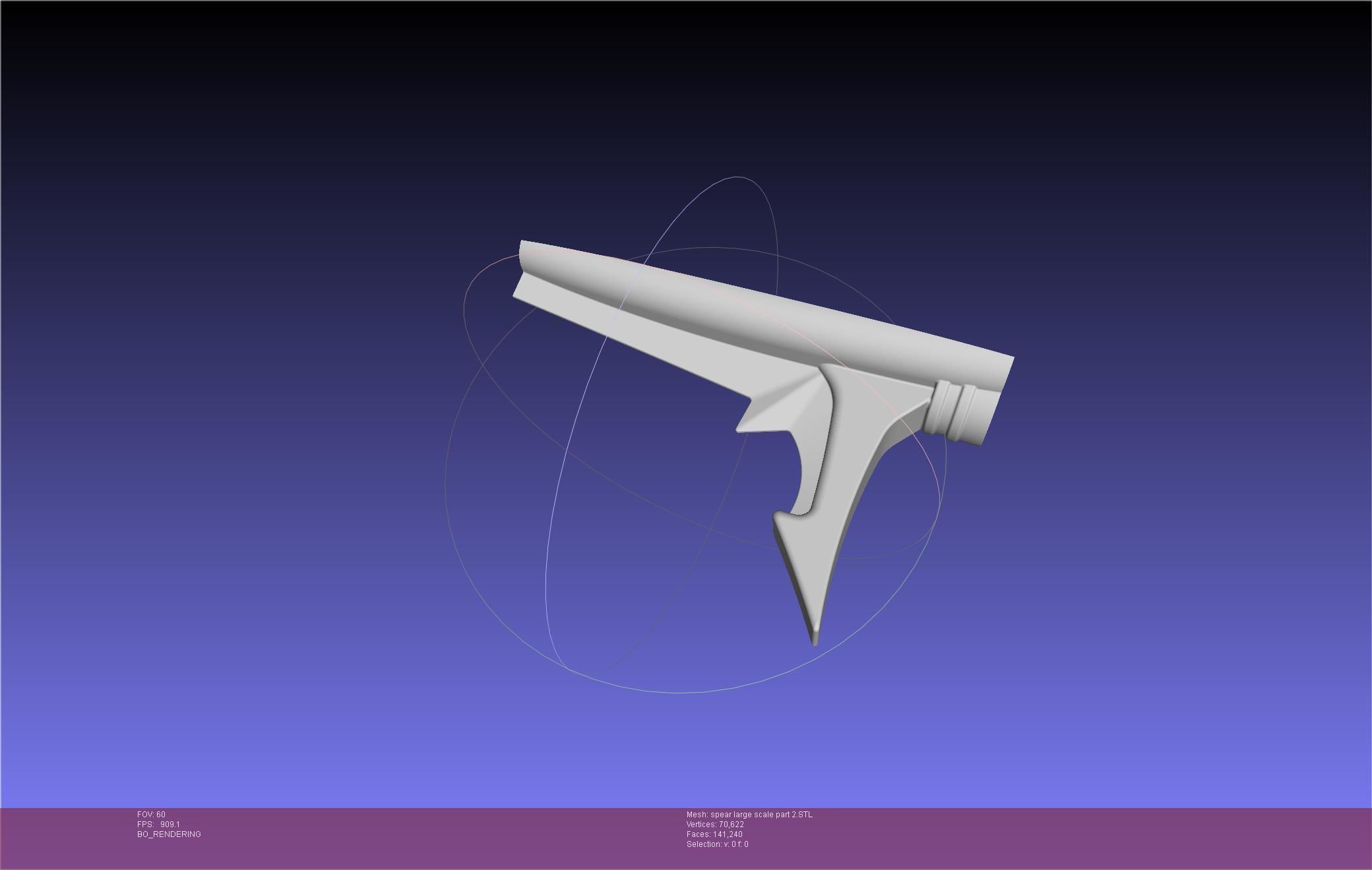 Fate Achilles Spear Printable Assembly 3D print model_103