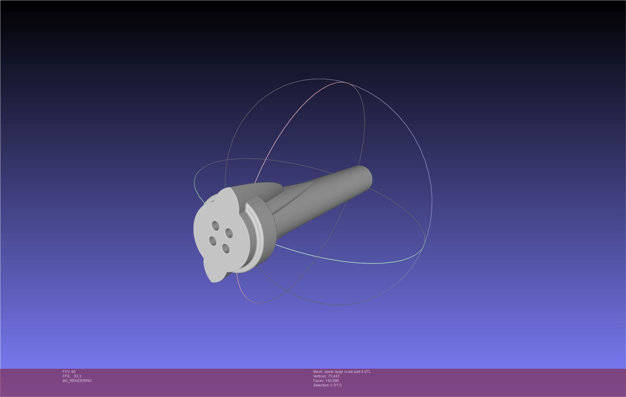 Fate Achilles Spear Printable Assembly 3D print model_109