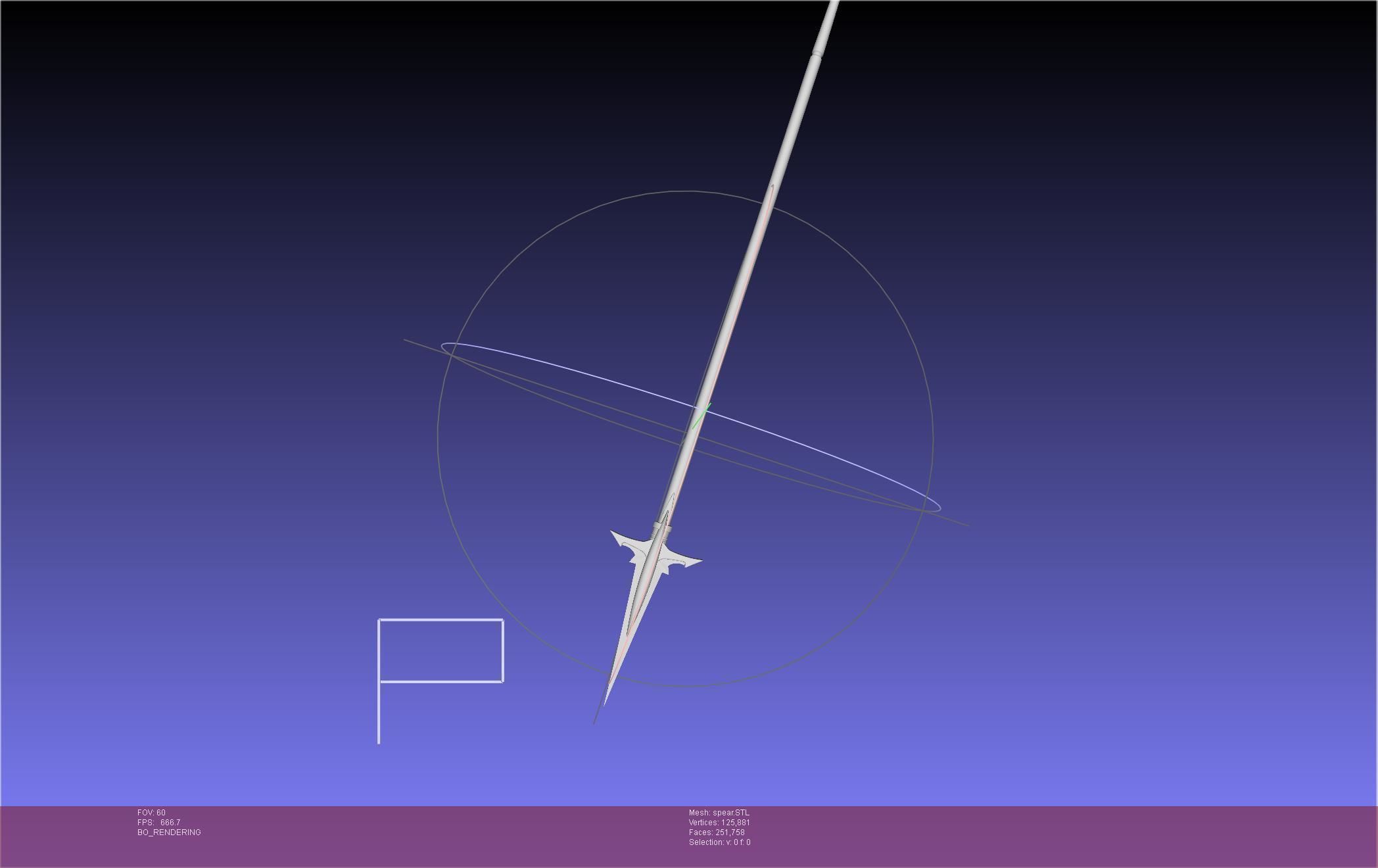 Fate Achilles Spear Printable Assembly 3D print model_2