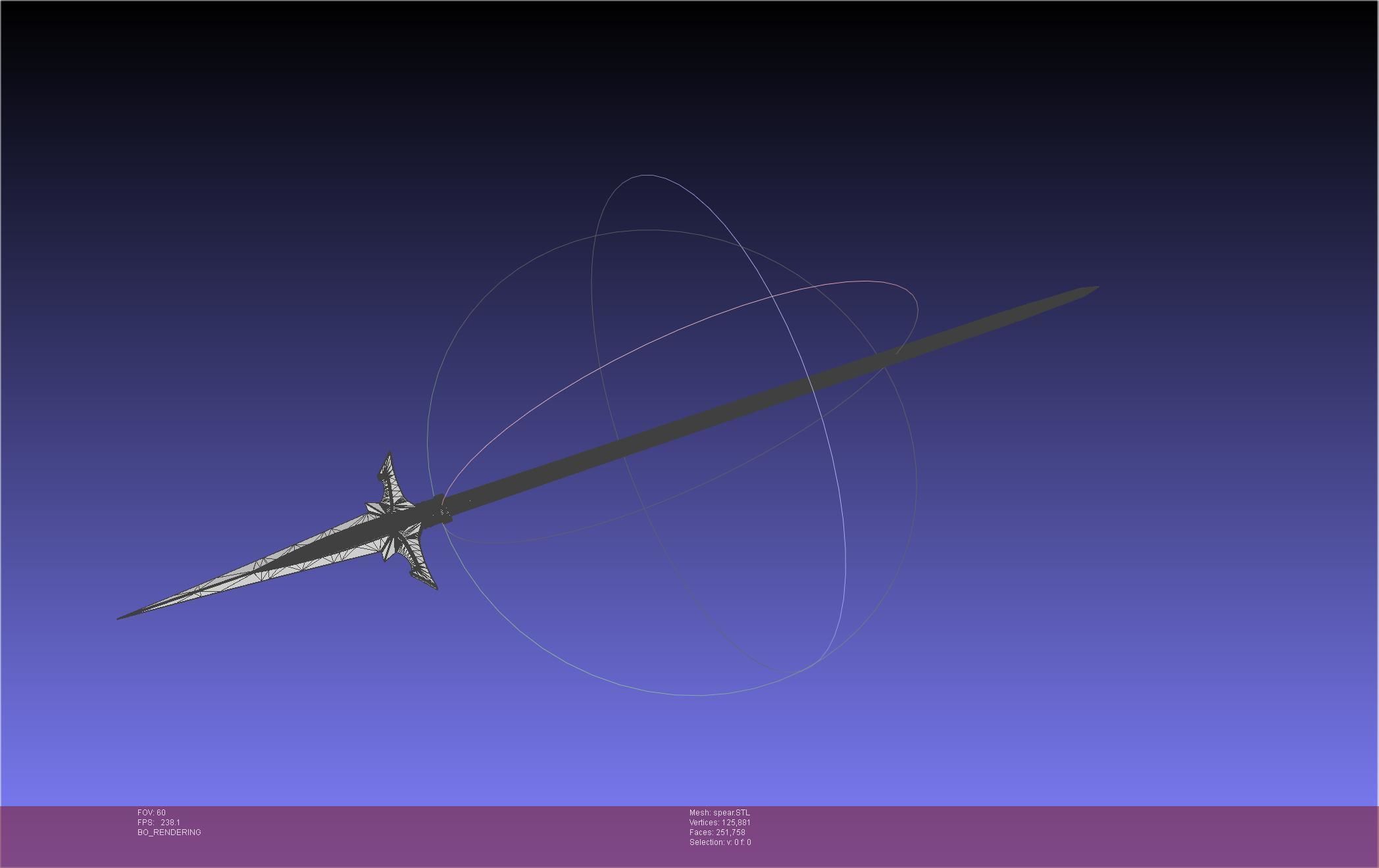 Fate Achilles Spear Printable Assembly 3D print model_22