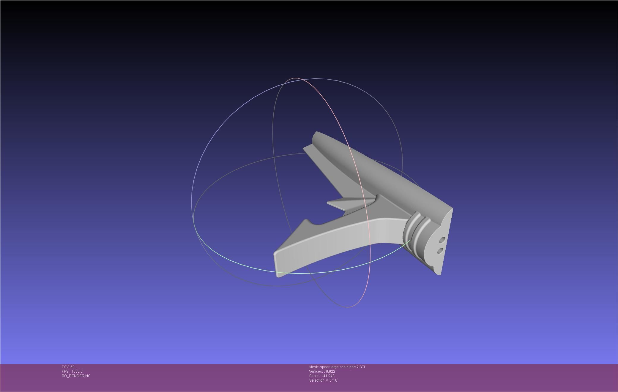 Fate Achilles Spear Printable Assembly 3D print model_99