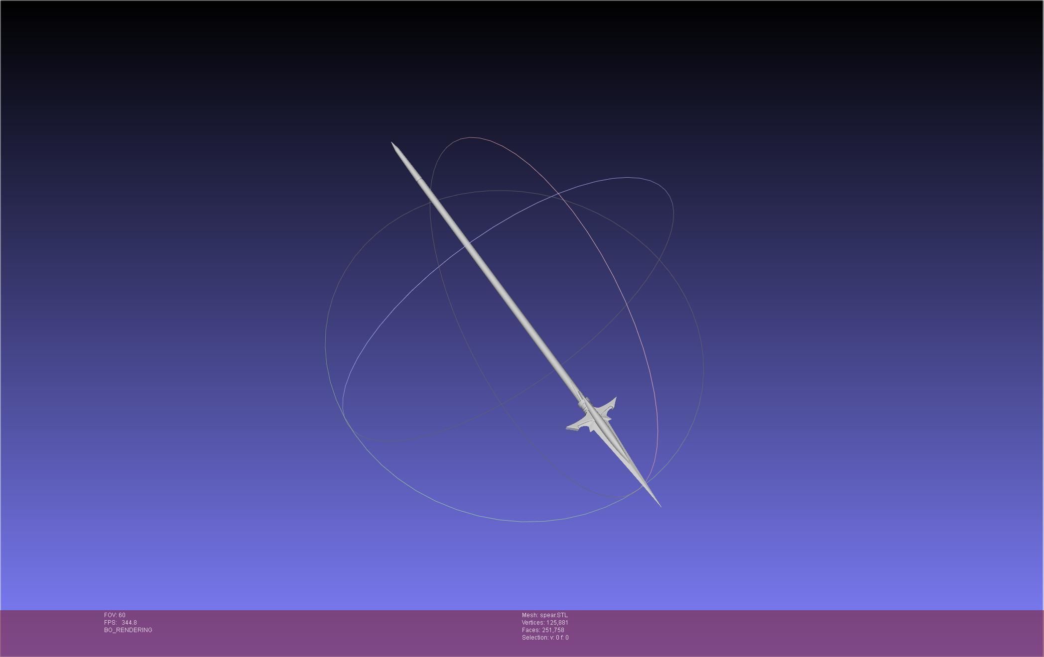 Fate Achilles Spear Printable Assembly 3D print model_6