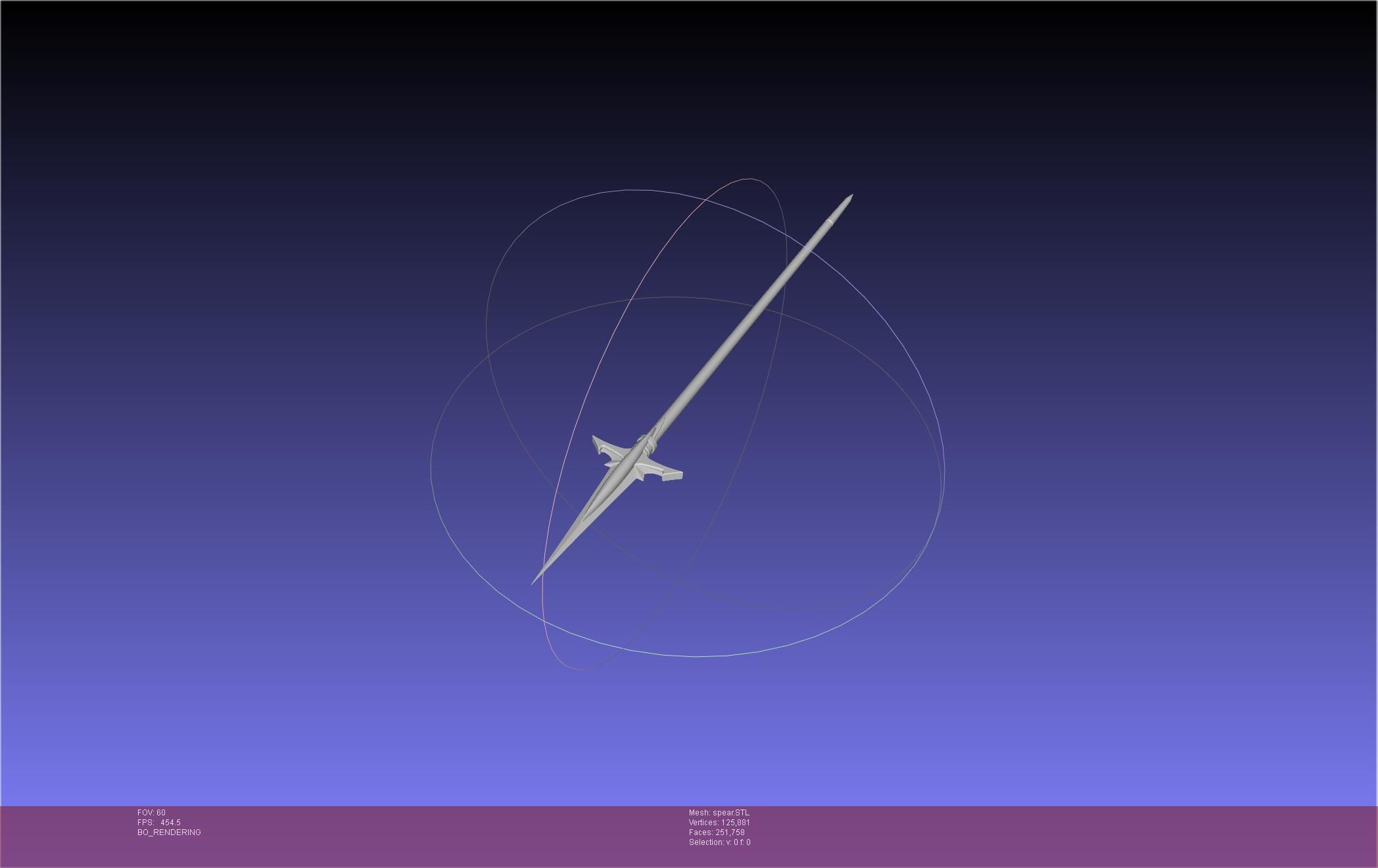 Fate Achilles Spear Printable Assembly 3D print model_1