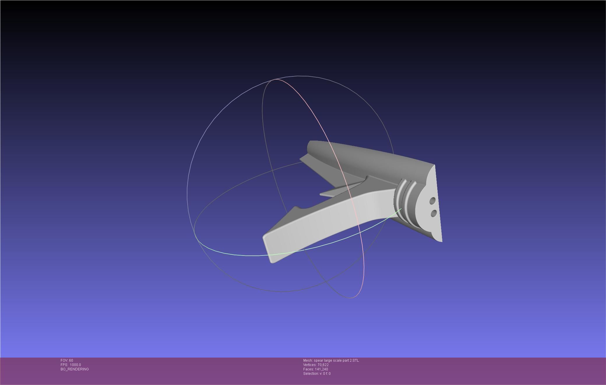 Fate Achilles Spear Printable Assembly 3D print model_97