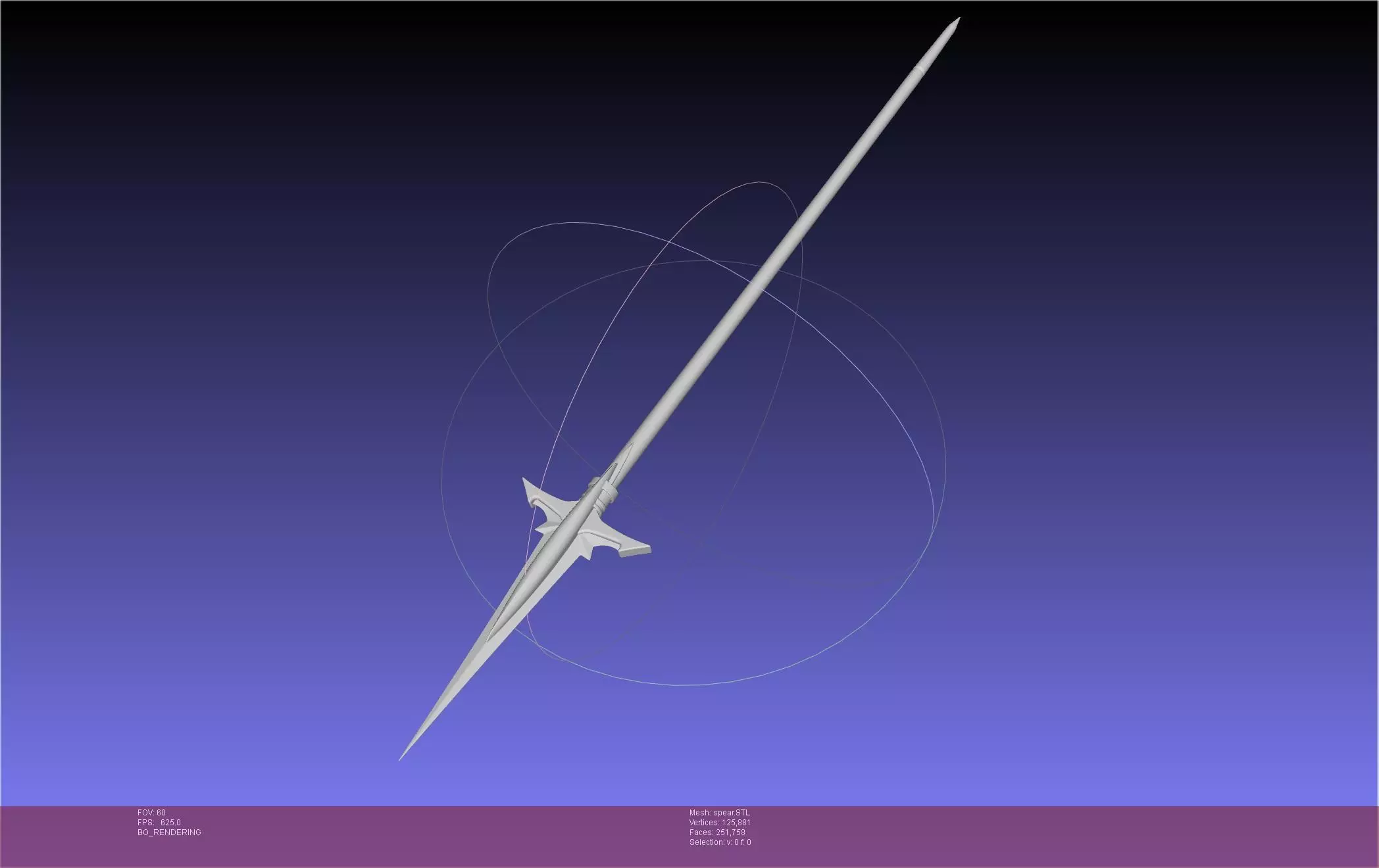 Fate Achilles Spear Printable Assembly 3D print model_0