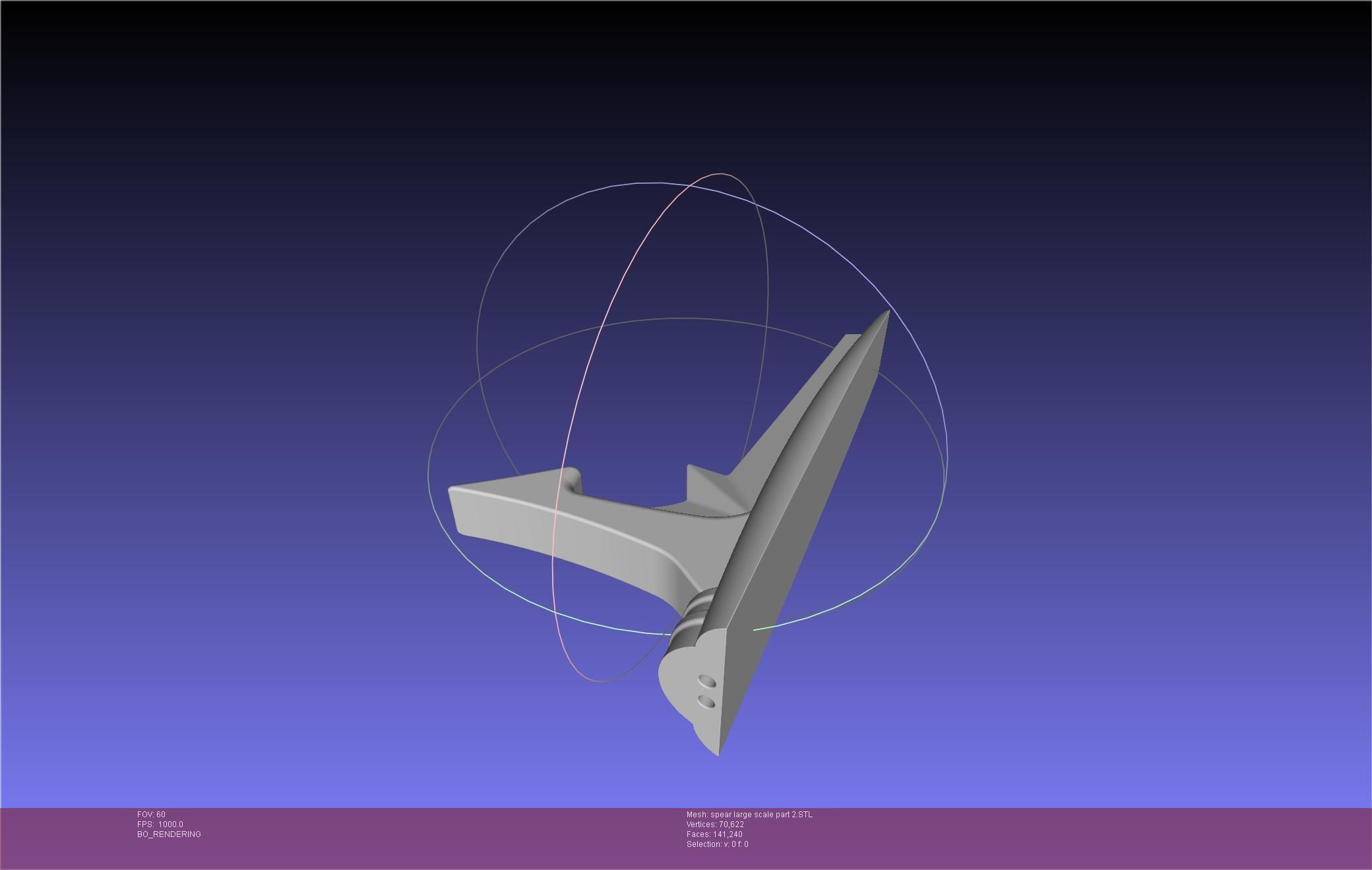 Fate Achilles Spear Printable Assembly 3D print model_100