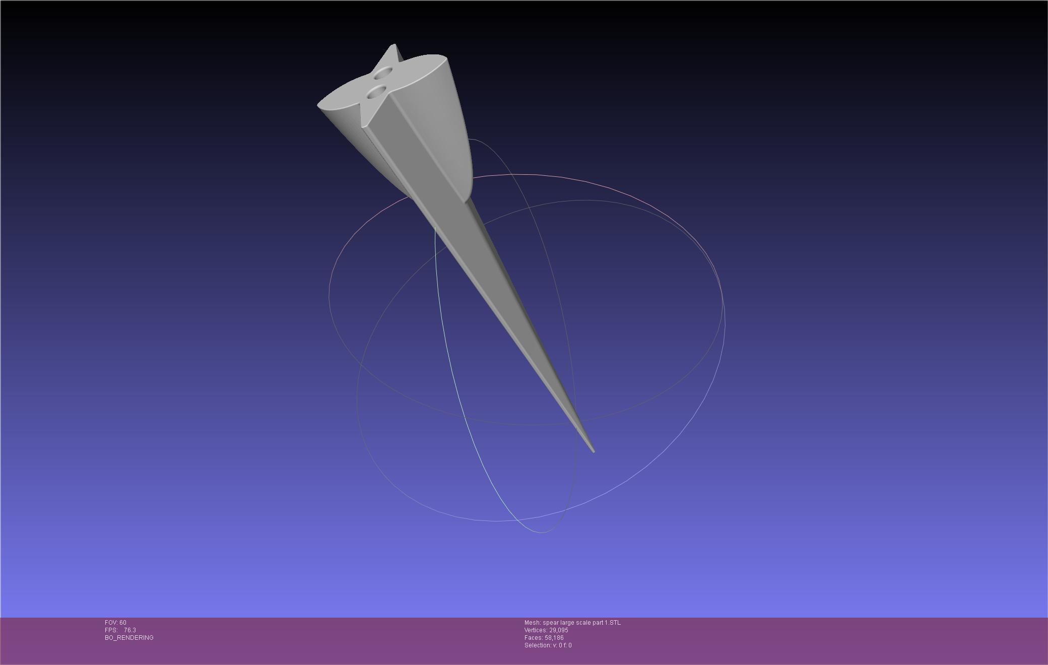 Fate Achilles Spear Printable Assembly 3D print model_86