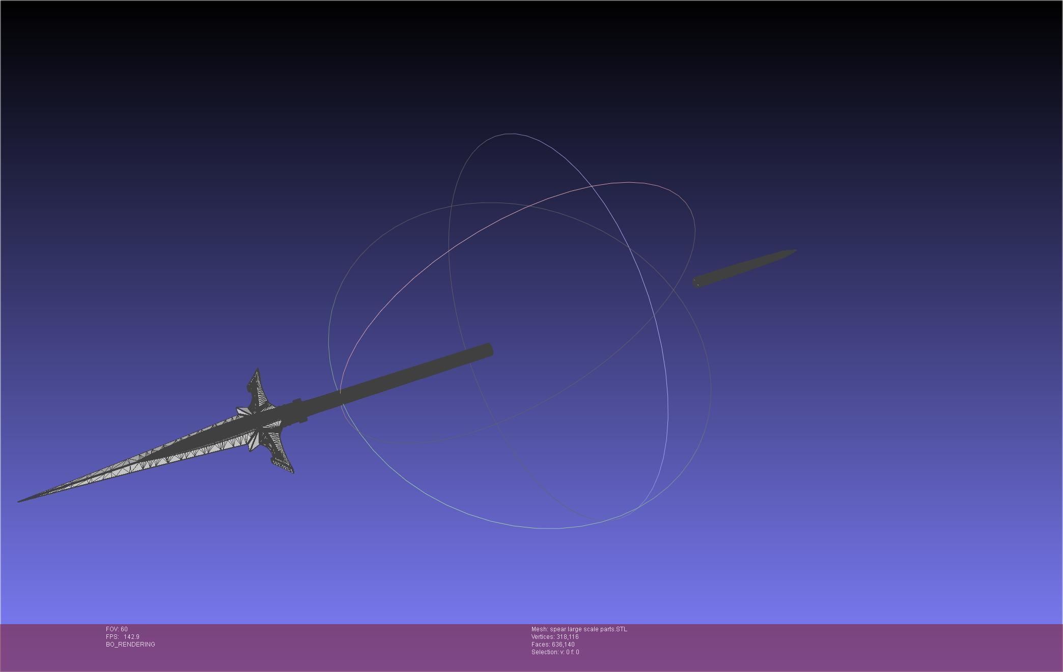 Fate Achilles Spear Printable Assembly 3D print model_77