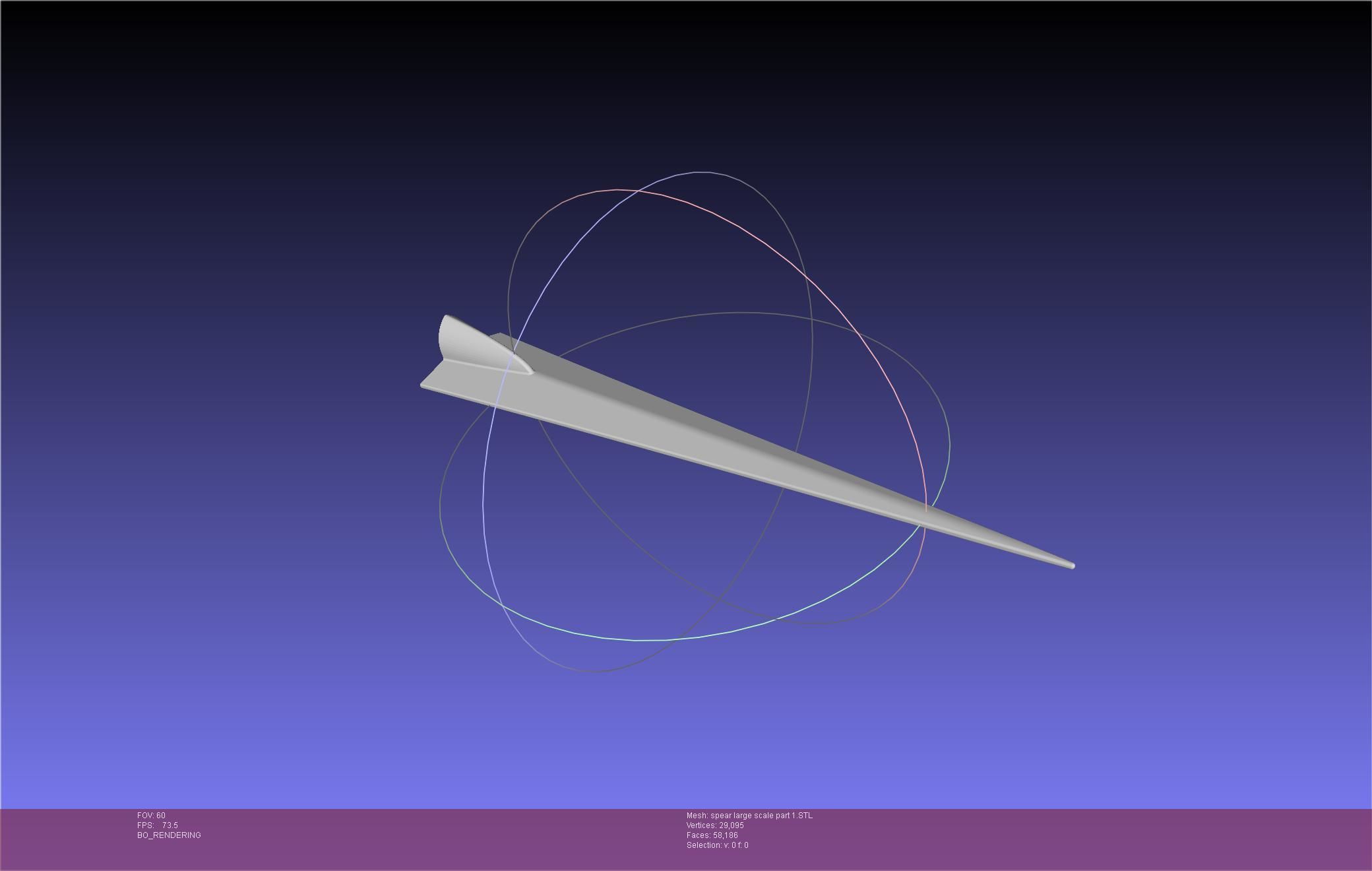 Fate Achilles Spear Printable Assembly 3D print model_82