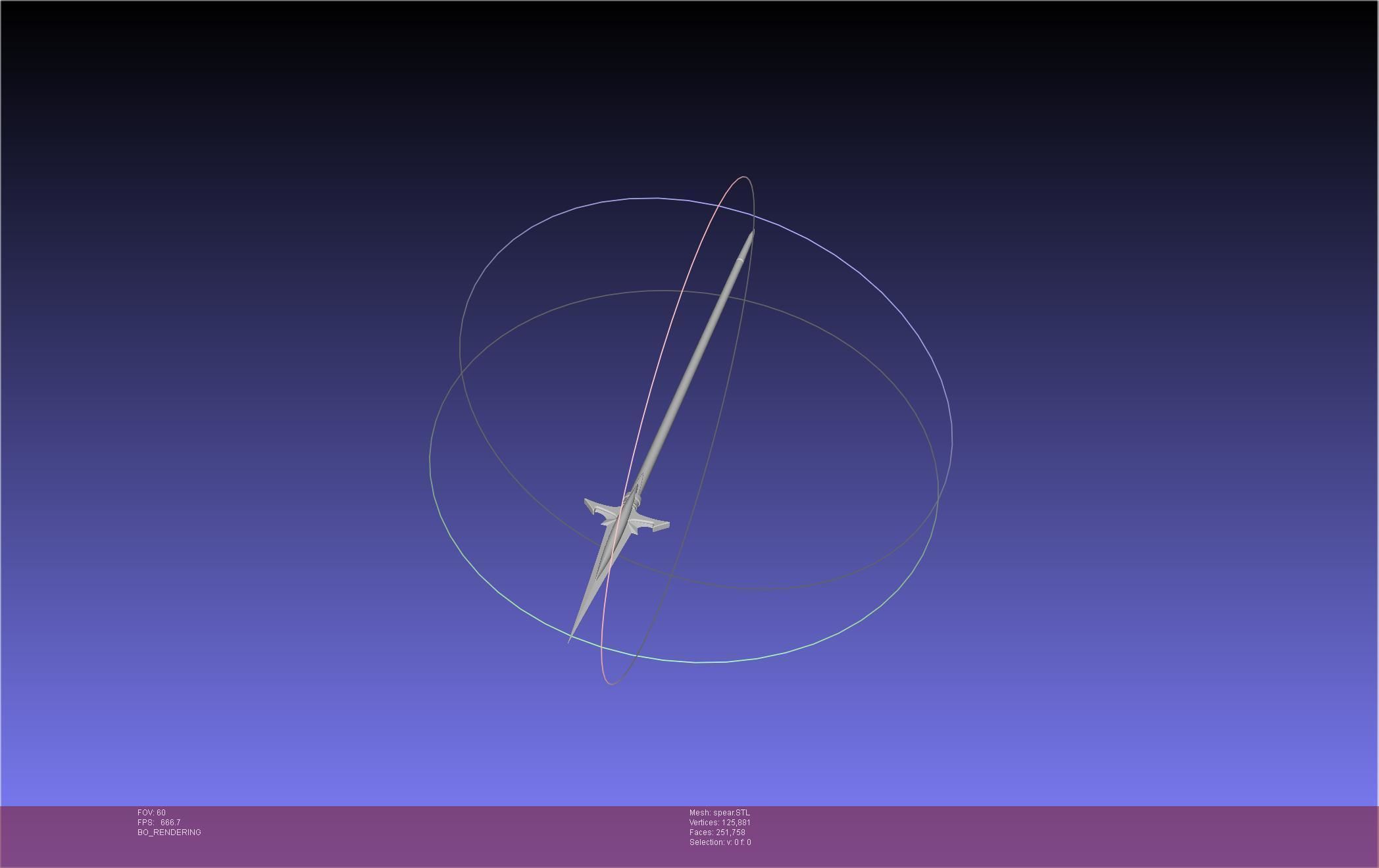 Fate Achilles Spear Printable Assembly 3D print model_4