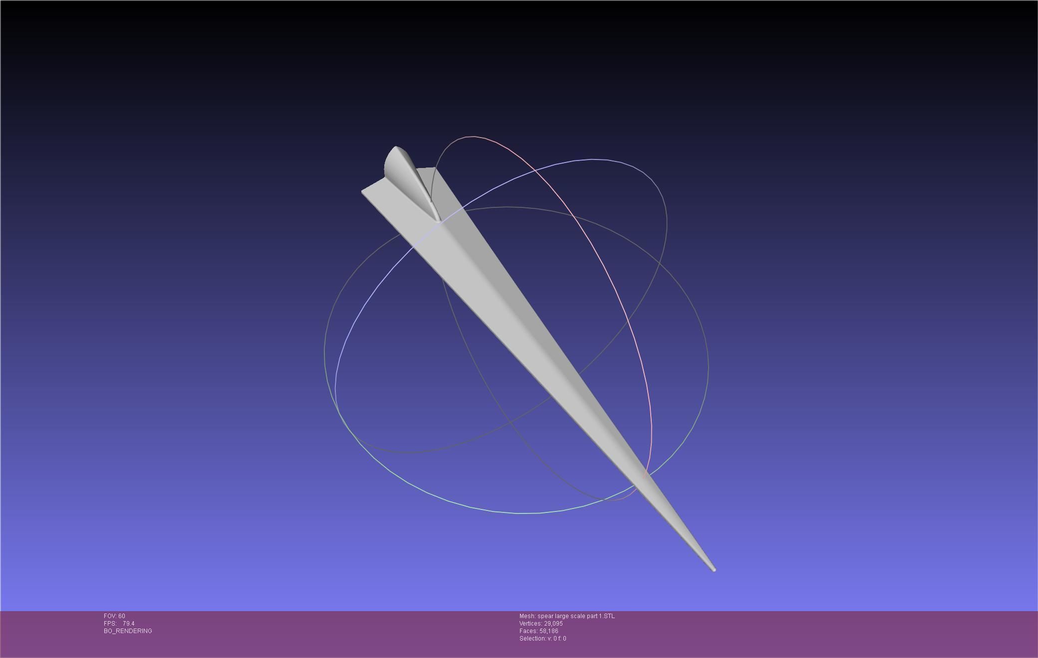 Fate Achilles Spear Printable Assembly 3D print model_84