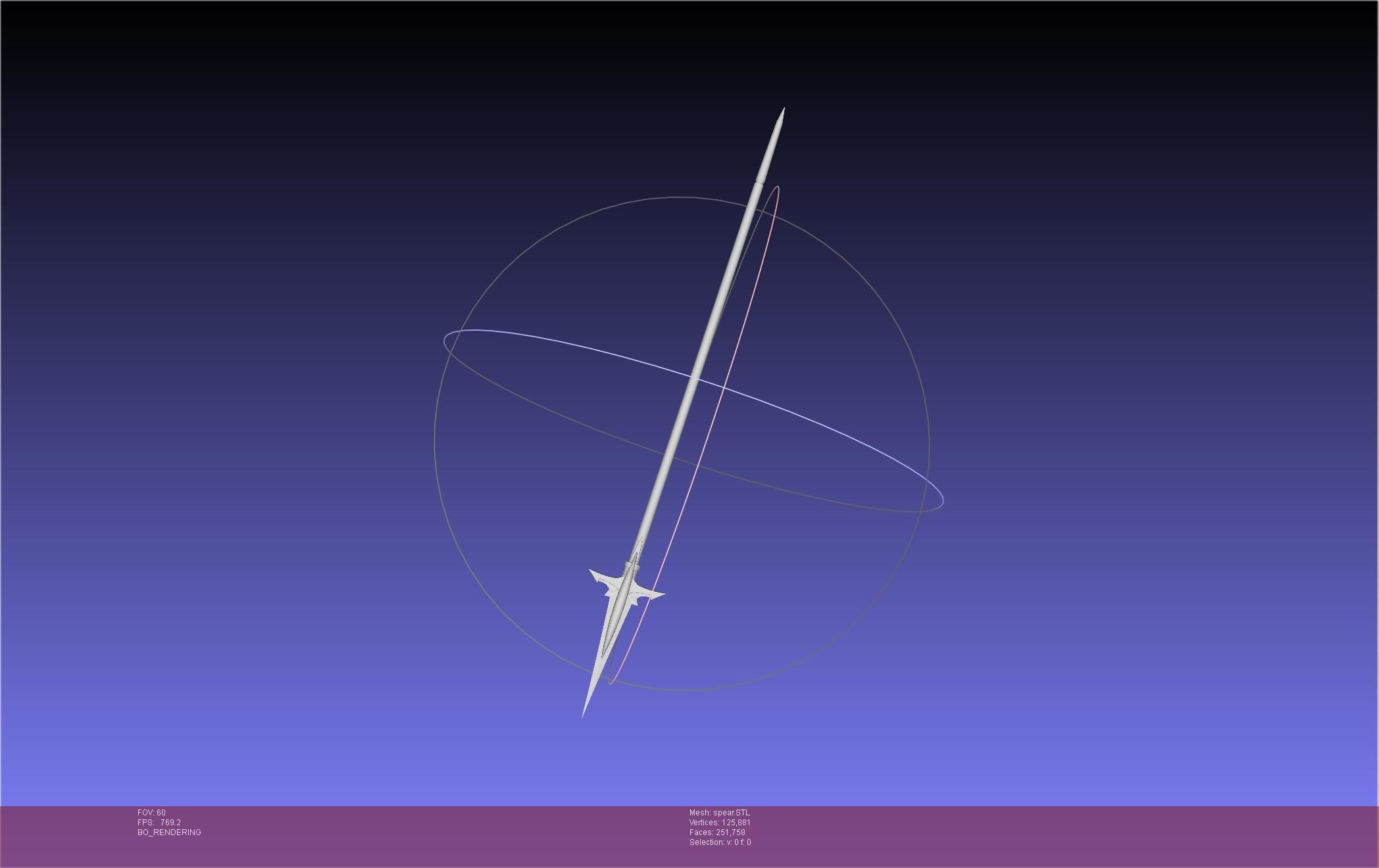 Fate Achilles Spear Printable Assembly 3D print model_3
