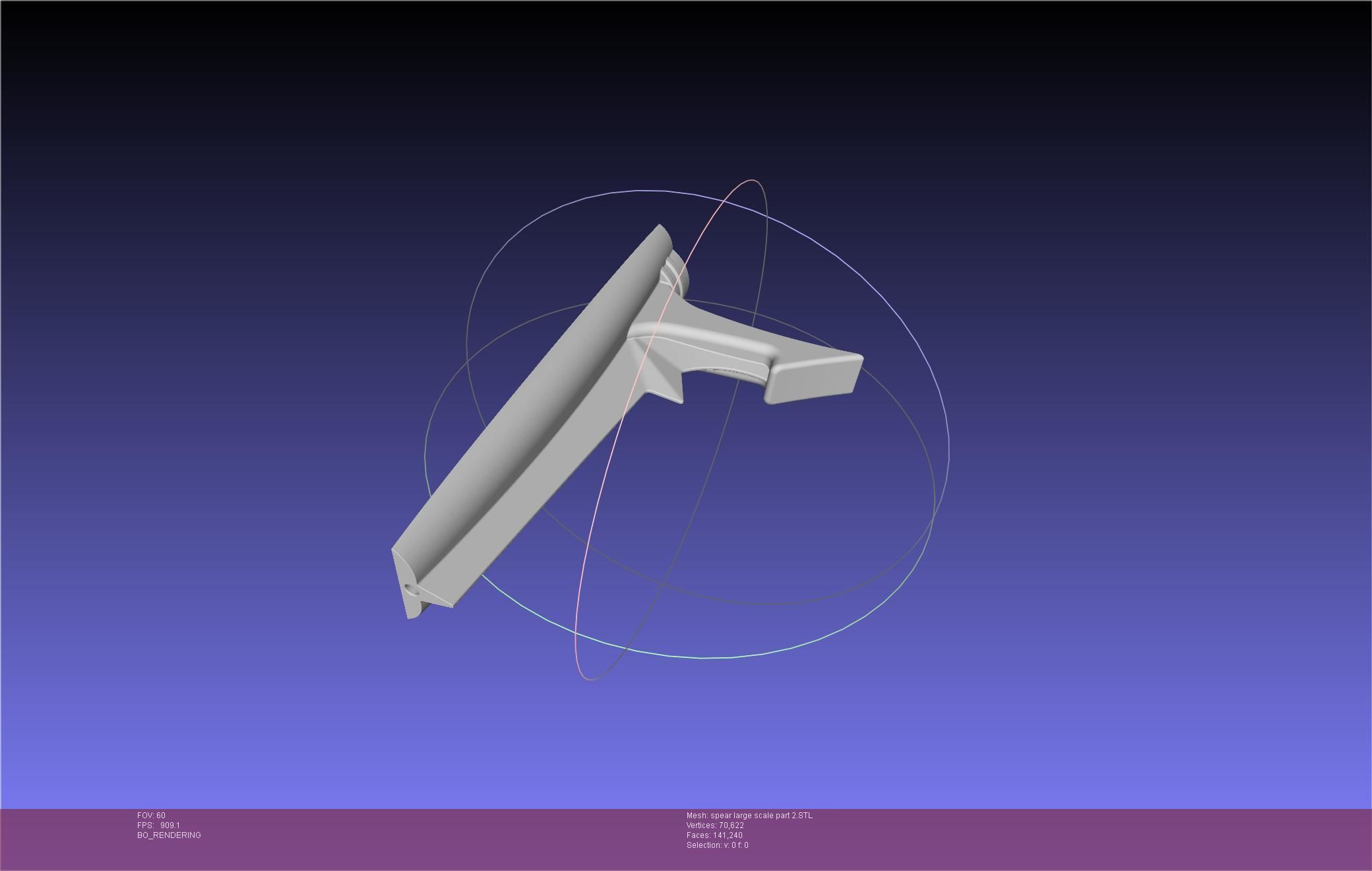 Fate Achilles Spear Printable Assembly 3D print model_92