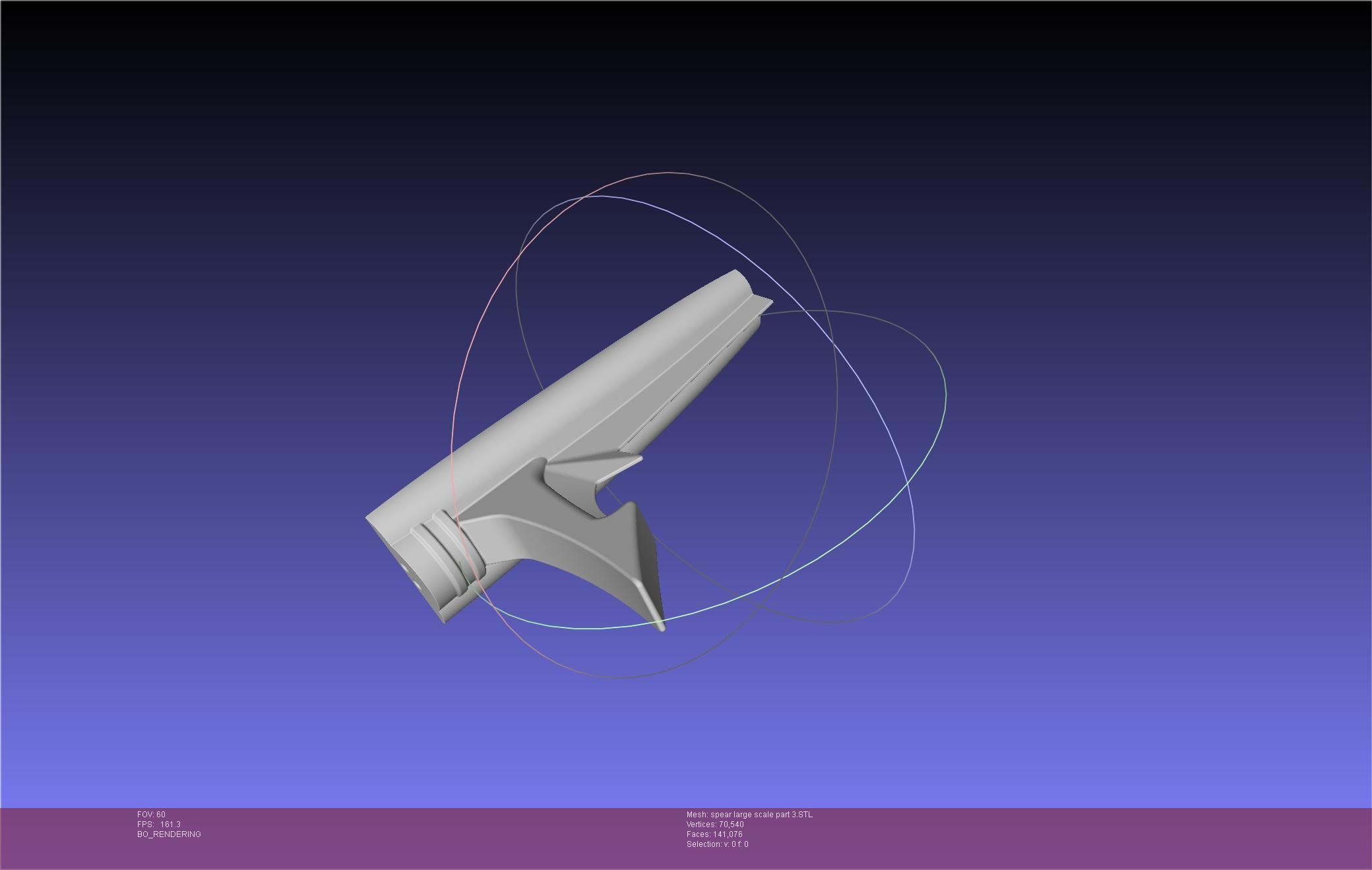 Fate Achilles Spear Printable Assembly 3D print model_105