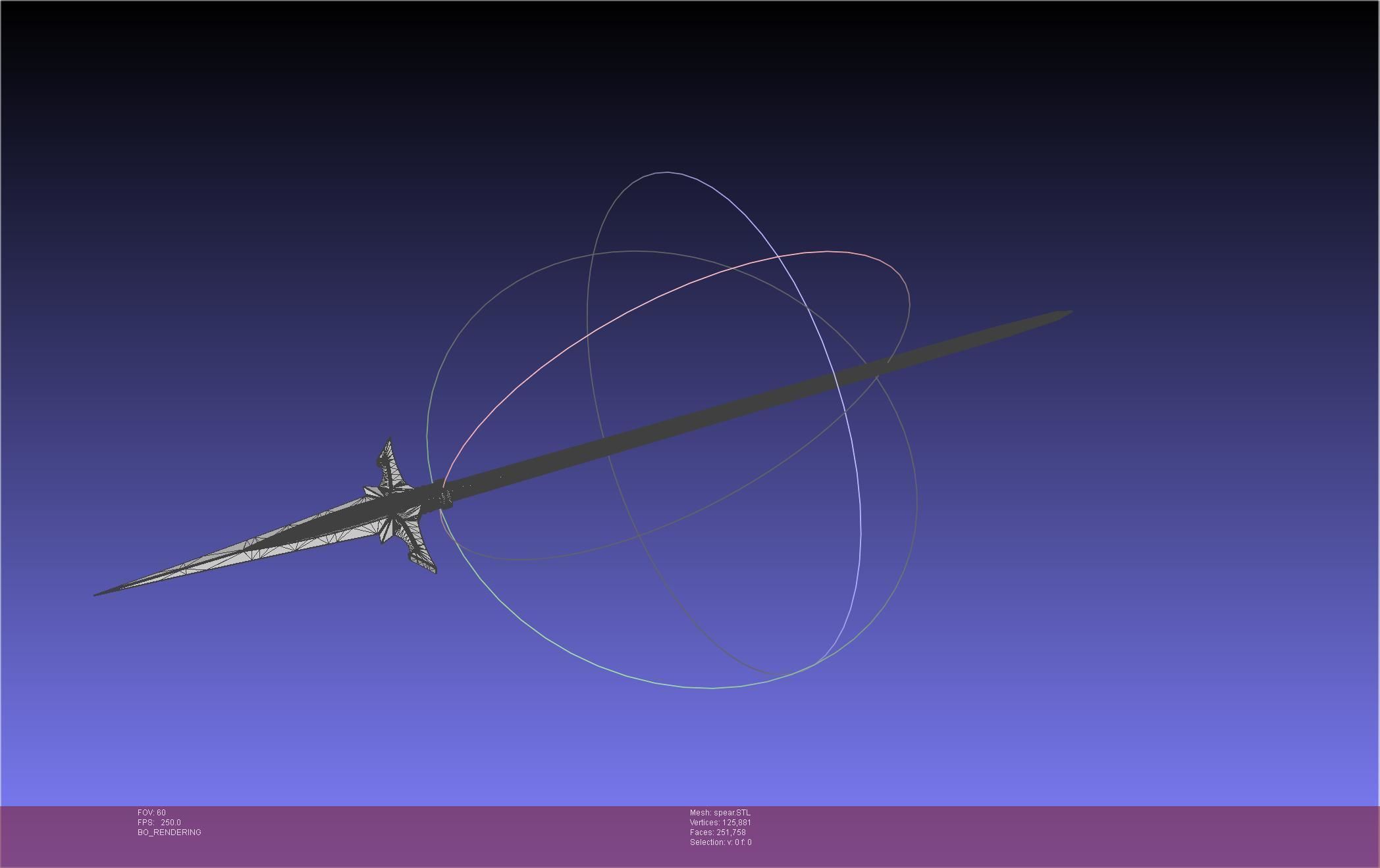 Fate Achilles Spear Printable Assembly 3D print model_21