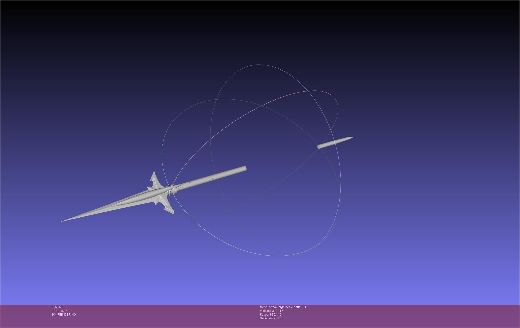 Fate Achilles Spear Printable Assembly 3D print model_76