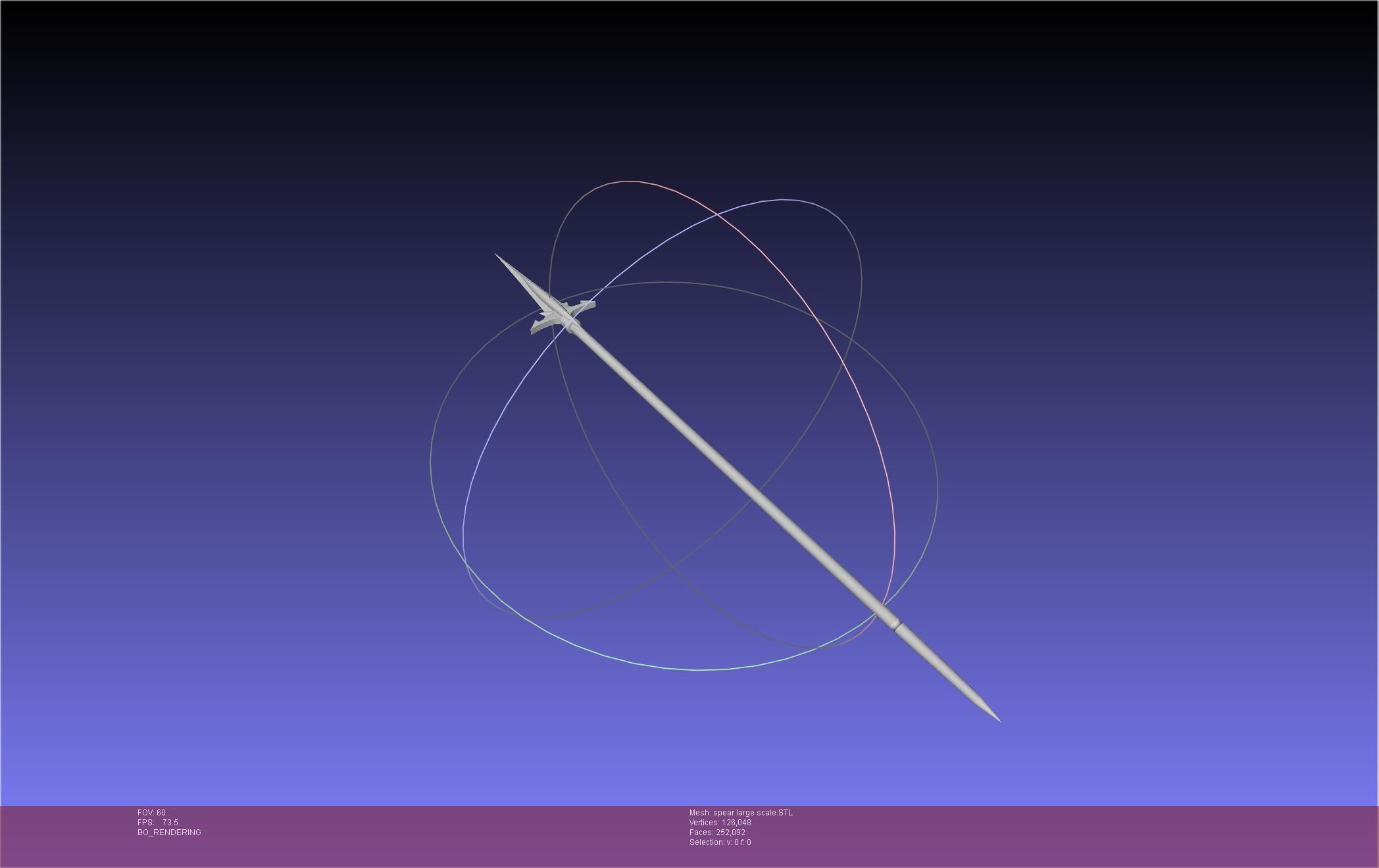 Fate Achilles Spear Printable Assembly 3D print model_69