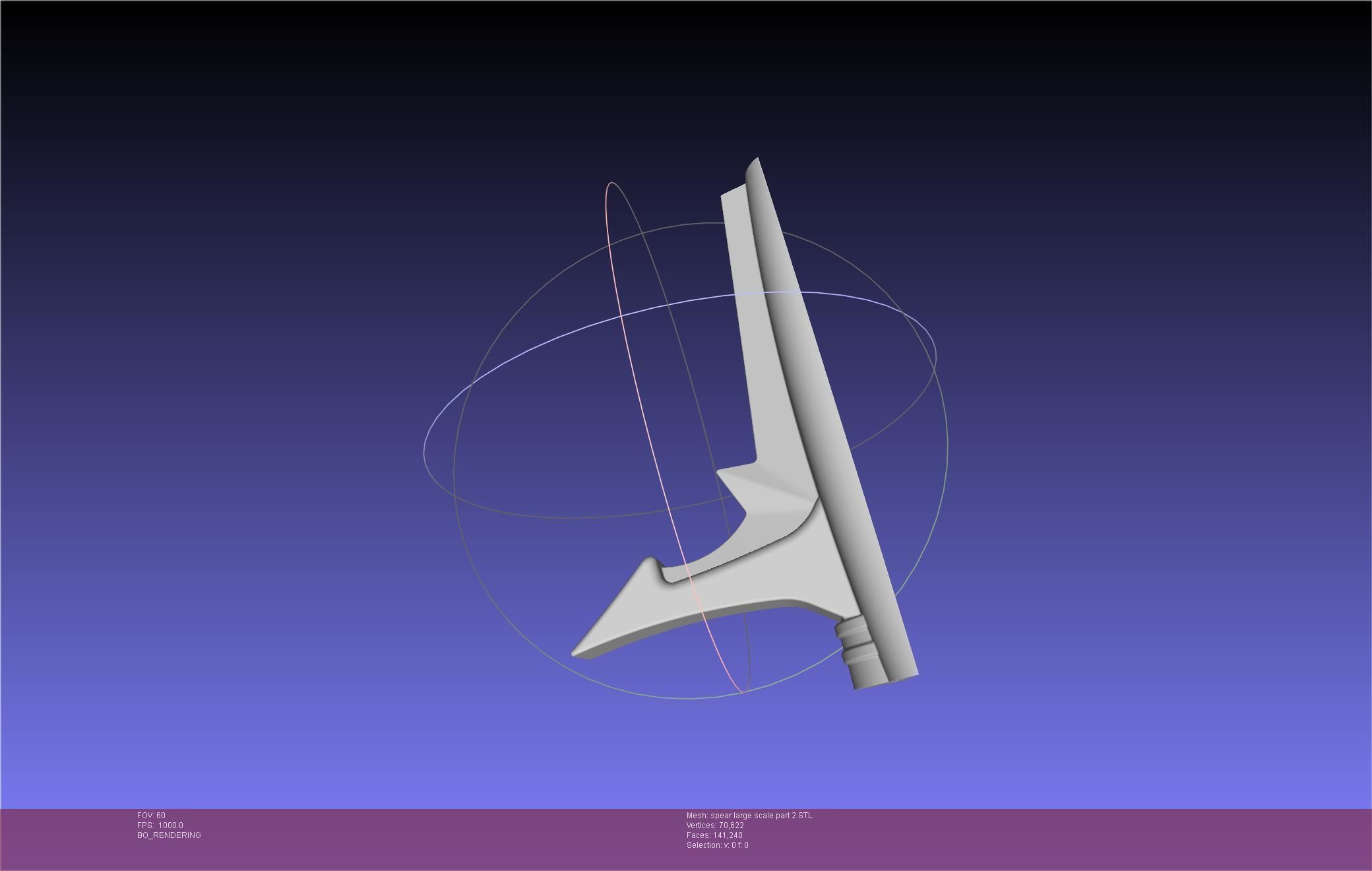Fate Achilles Spear Printable Assembly 3D print model_98