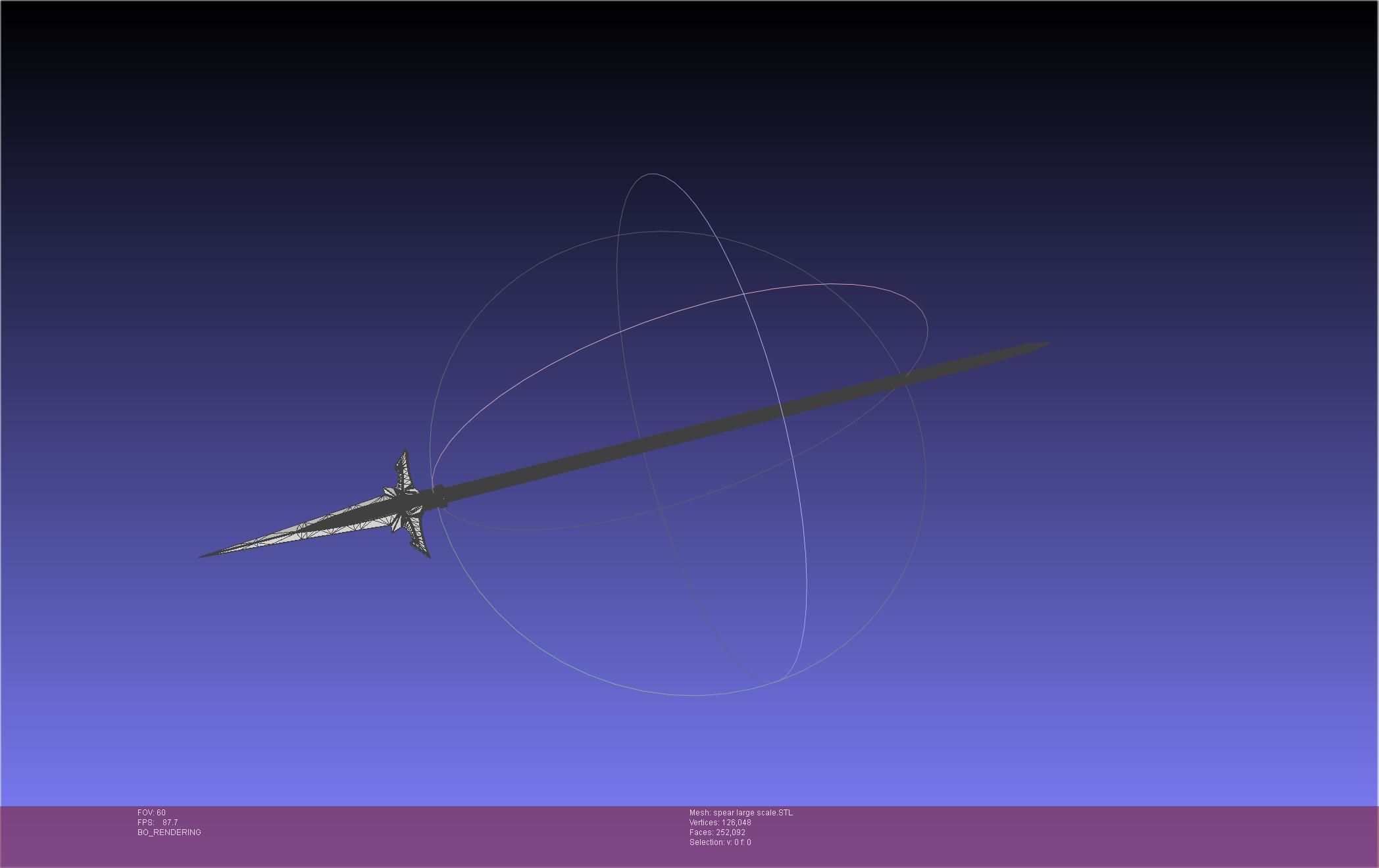 Fate Achilles Spear Printable Assembly 3D print model_73