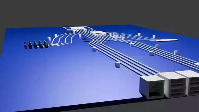 Blood Vessel Pattern PCB Design