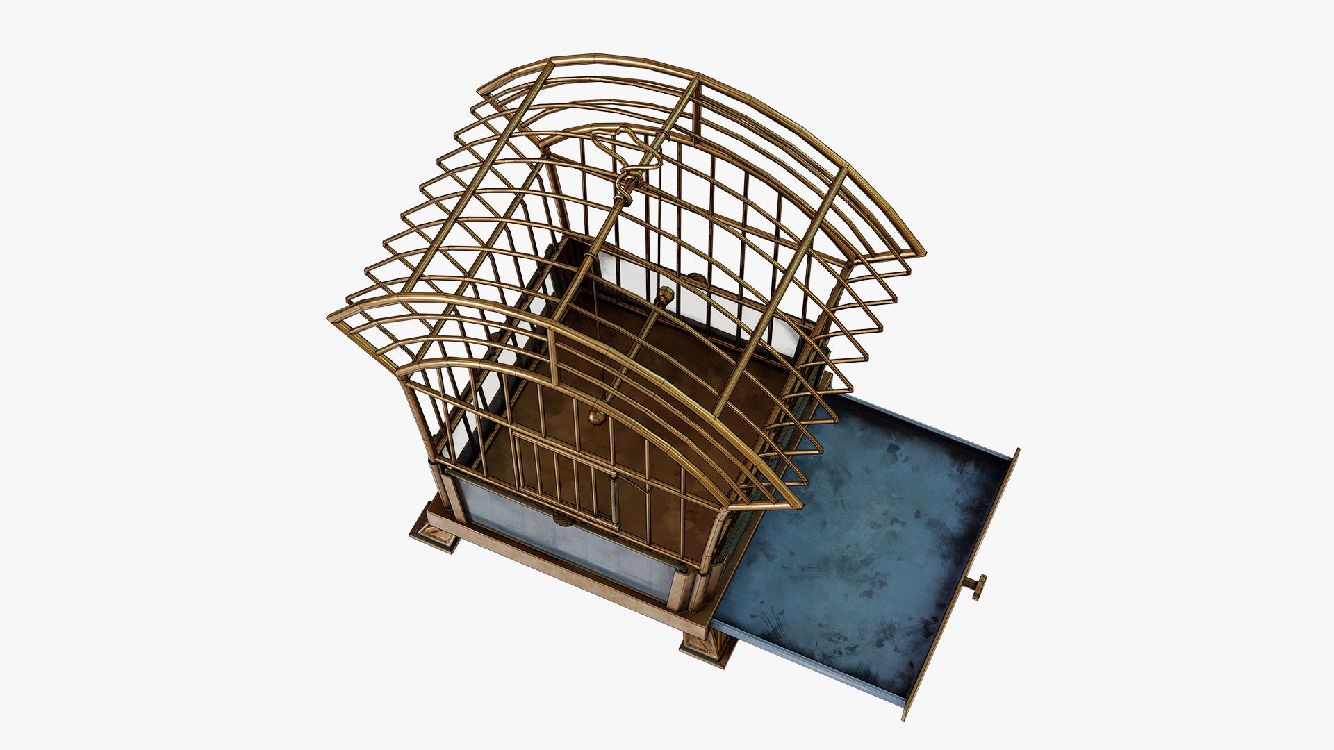 Birdcage Edwardian style Low-poly 3D model_4