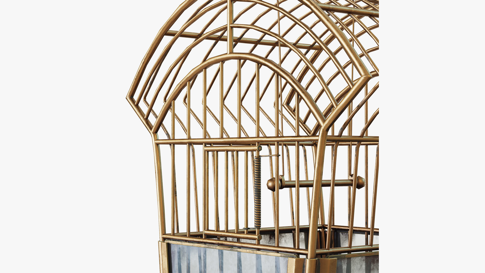 Birdcage Edwardian style Low-poly 3D model_6