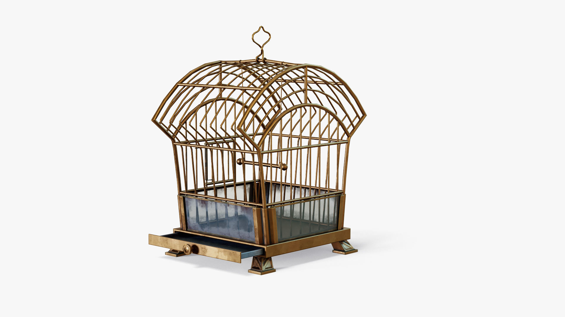 Birdcage Edwardian style Low-poly 3D model_3