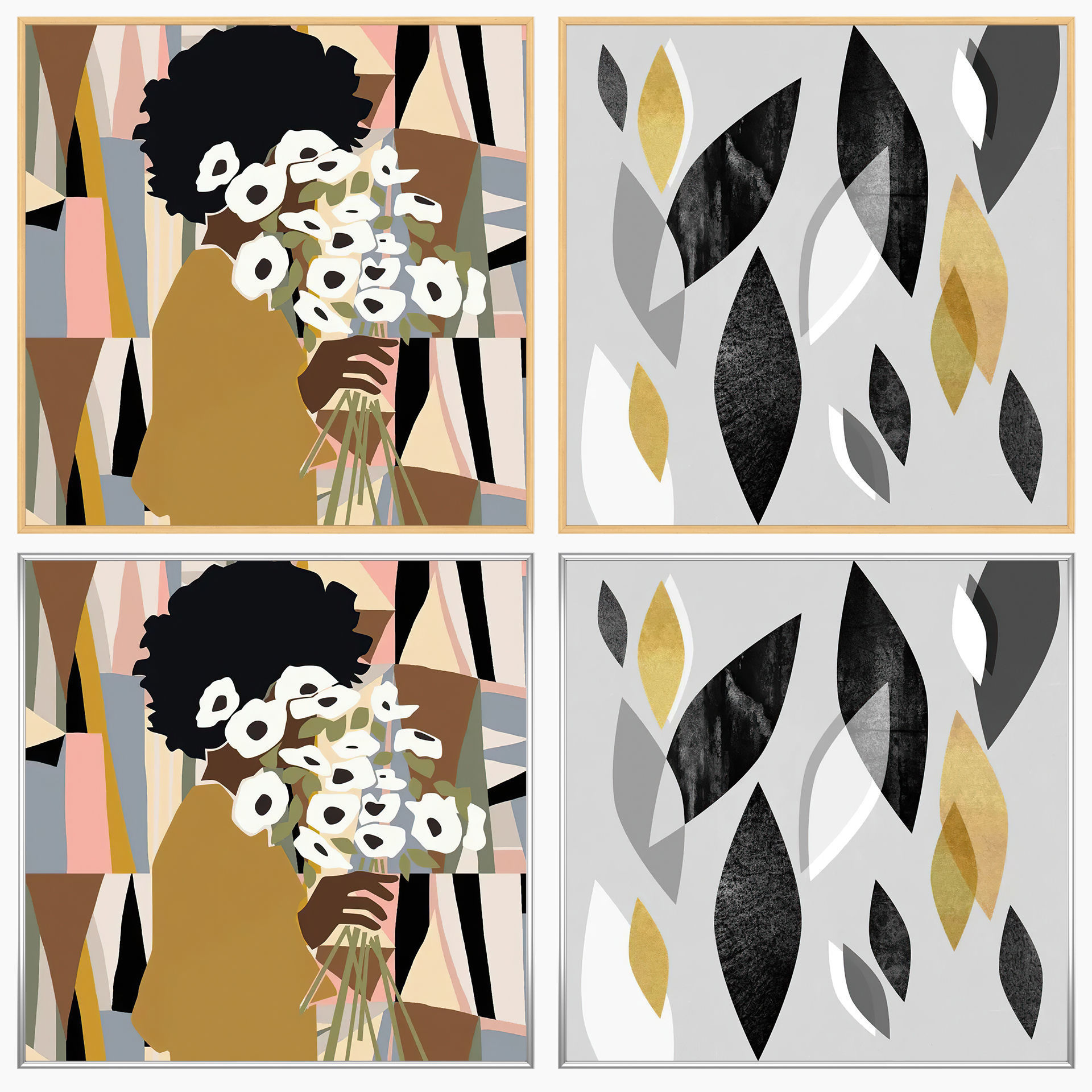 Wall Art Set 4254 3D model_2