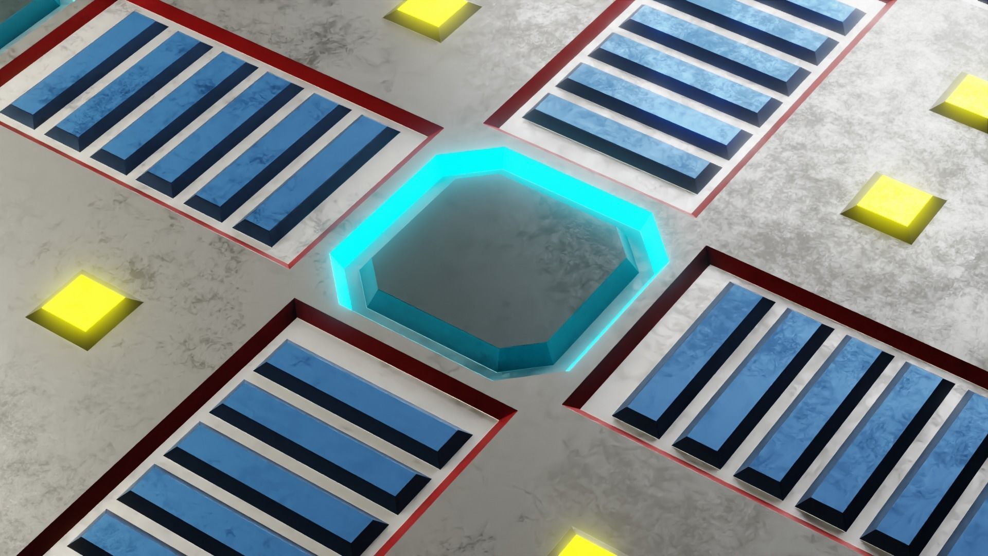 40 Simple Procedural Sci-Fi Shaders Pack - 1 3D model_33