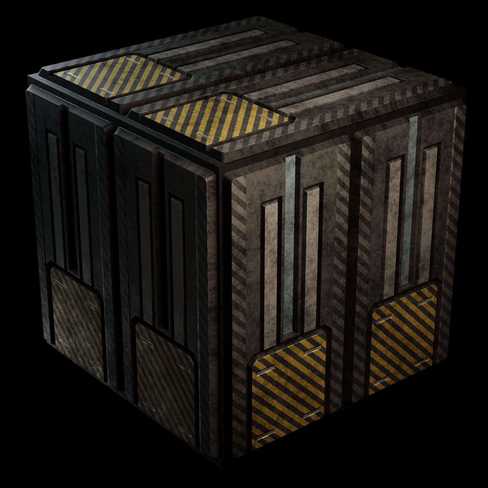 40 Simple Procedural Sci-Fi Shaders Pack - 1 3D model_57