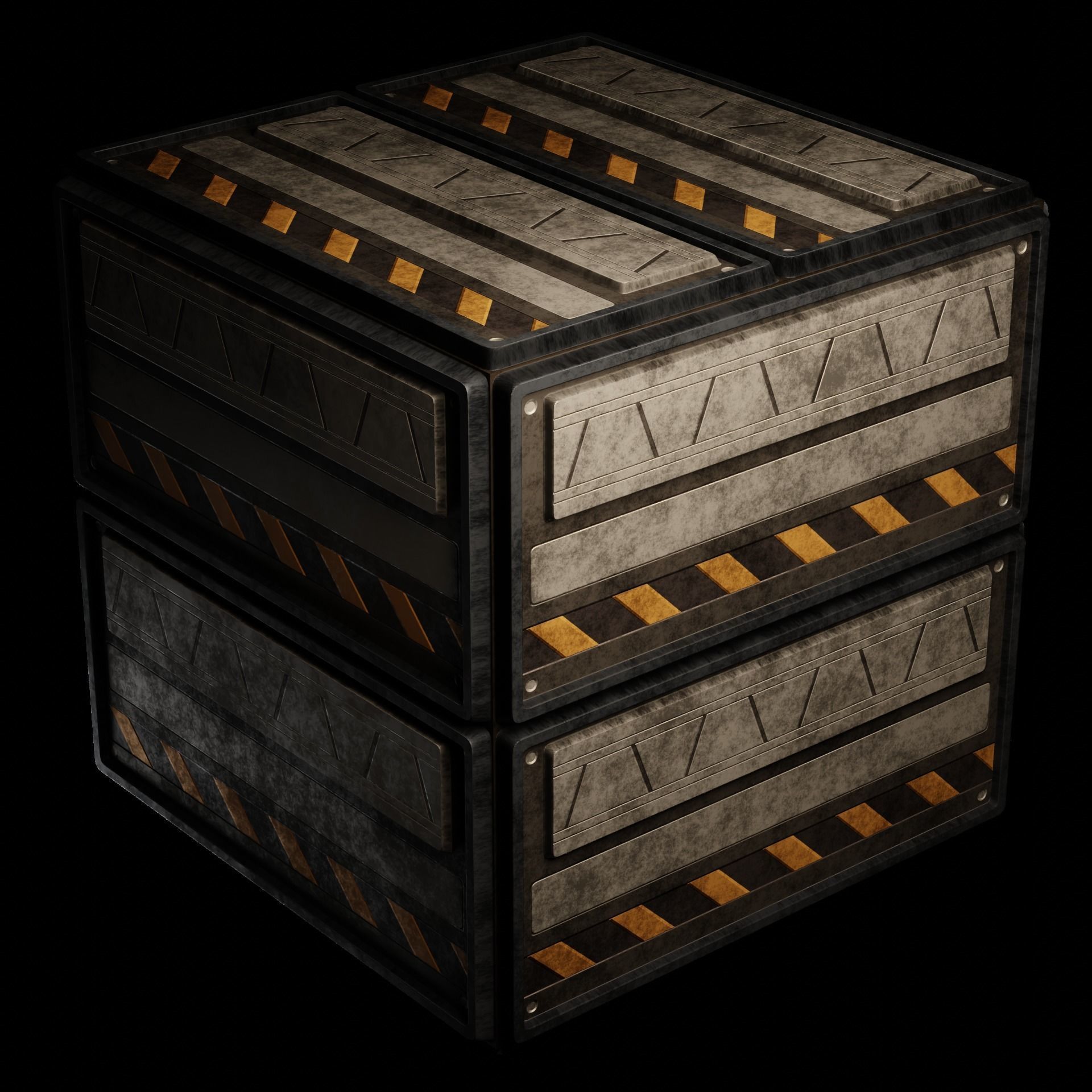 40 Simple Procedural Sci-Fi Shaders Pack - 1 3D model_43